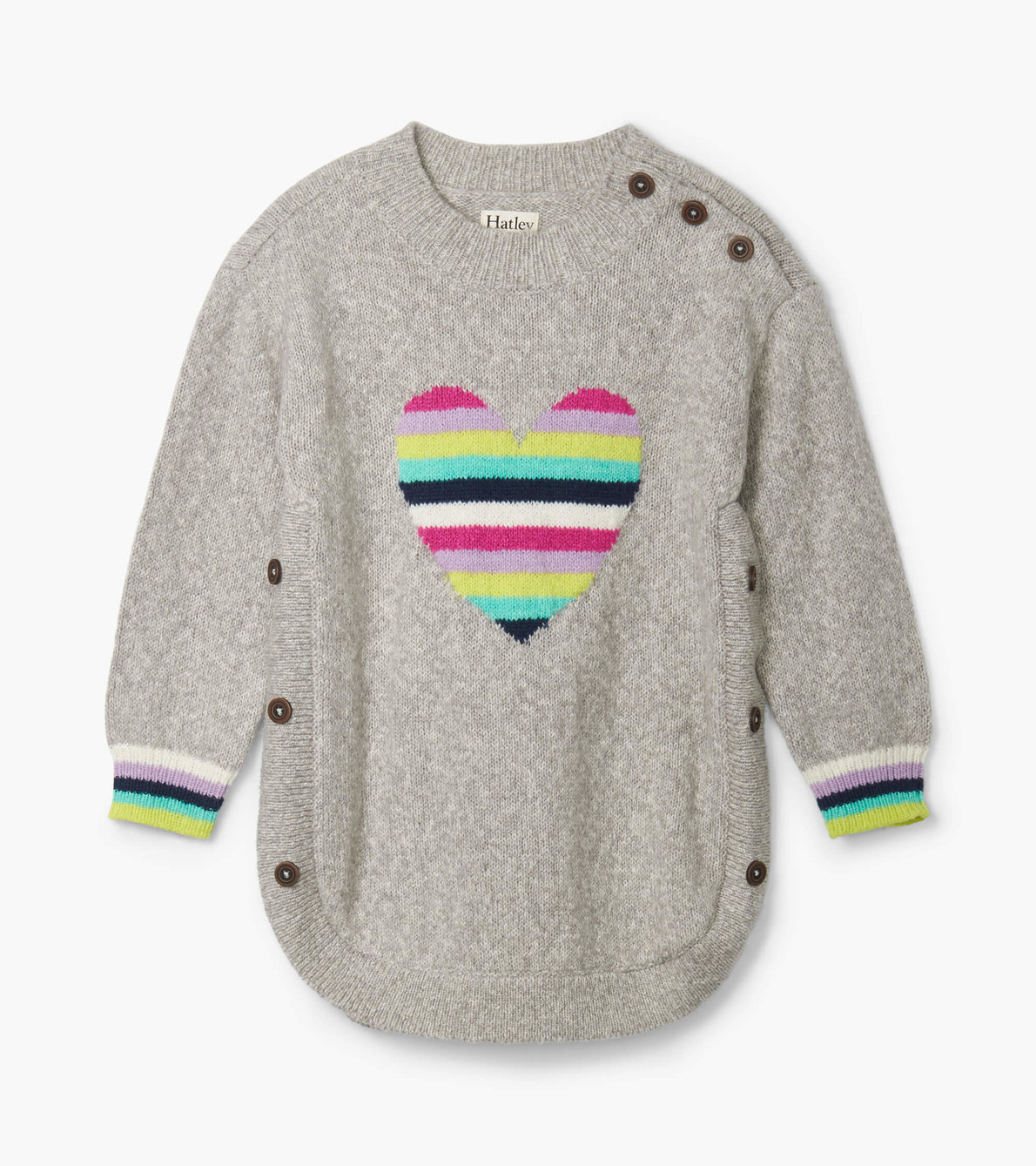 View larger image of Rainbow Heart Chunky Sweater