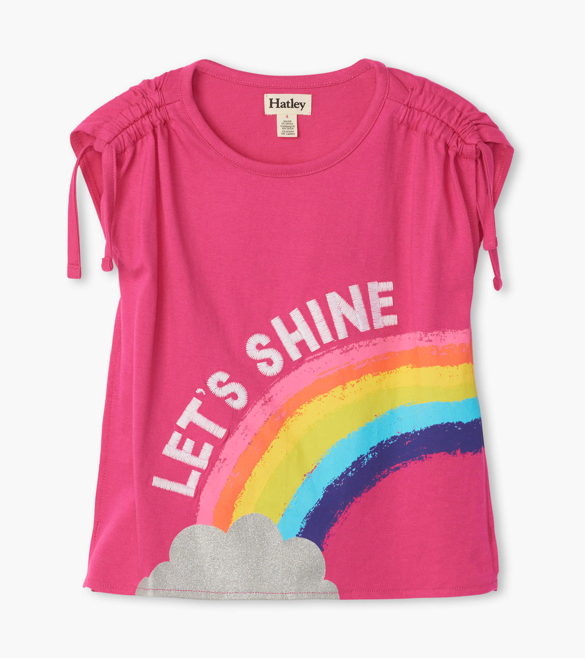 View larger image of Rainbow Shine Cinched Shoulder Tee