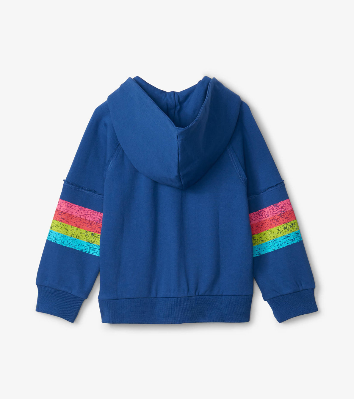 View larger image of Rainbow Sleeve Raw Edged Hoodie