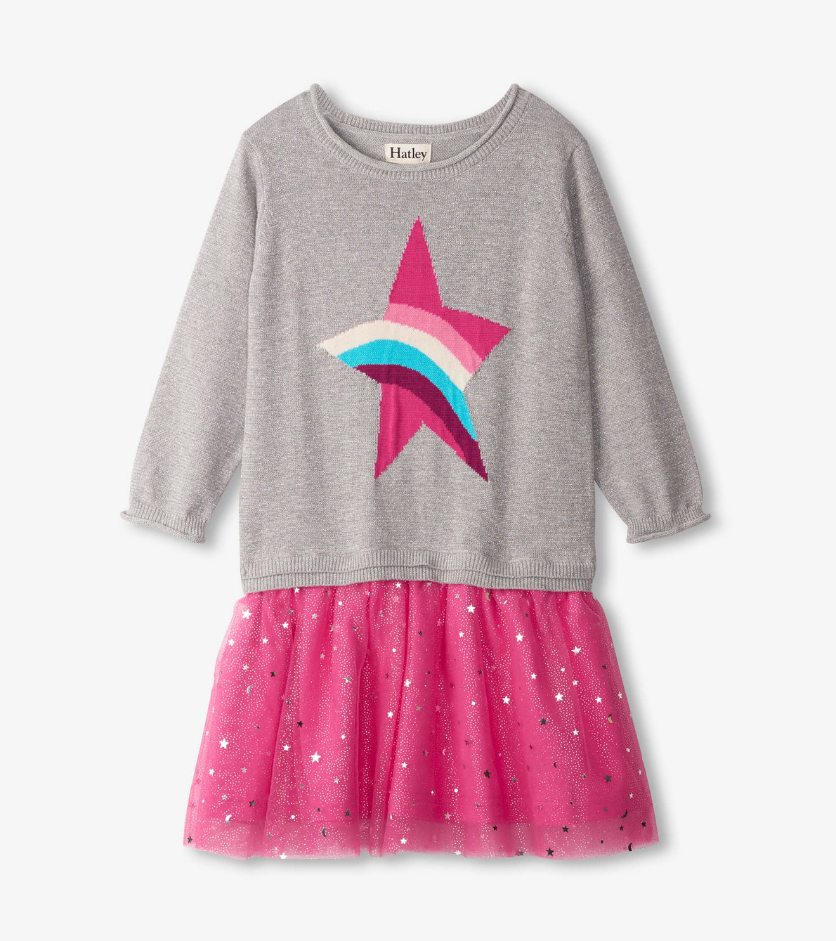 View larger image of Rainbow Star Drop Waist Tulle Dress