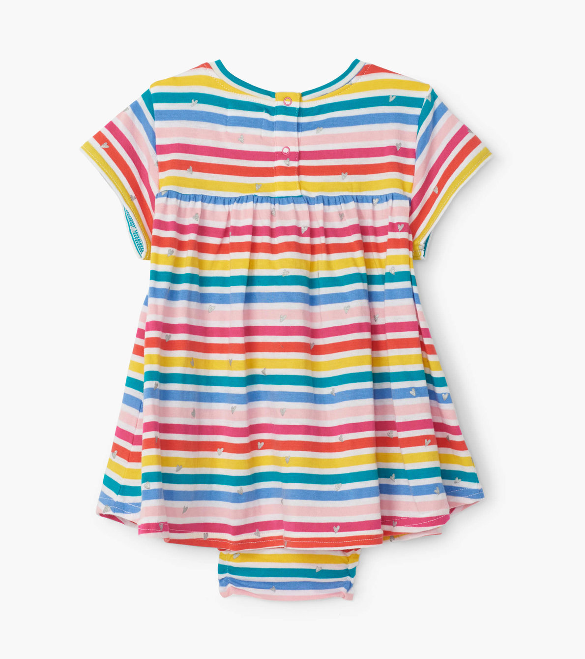 View larger image of Rainbow Stripe Baby One-Piece Dress
