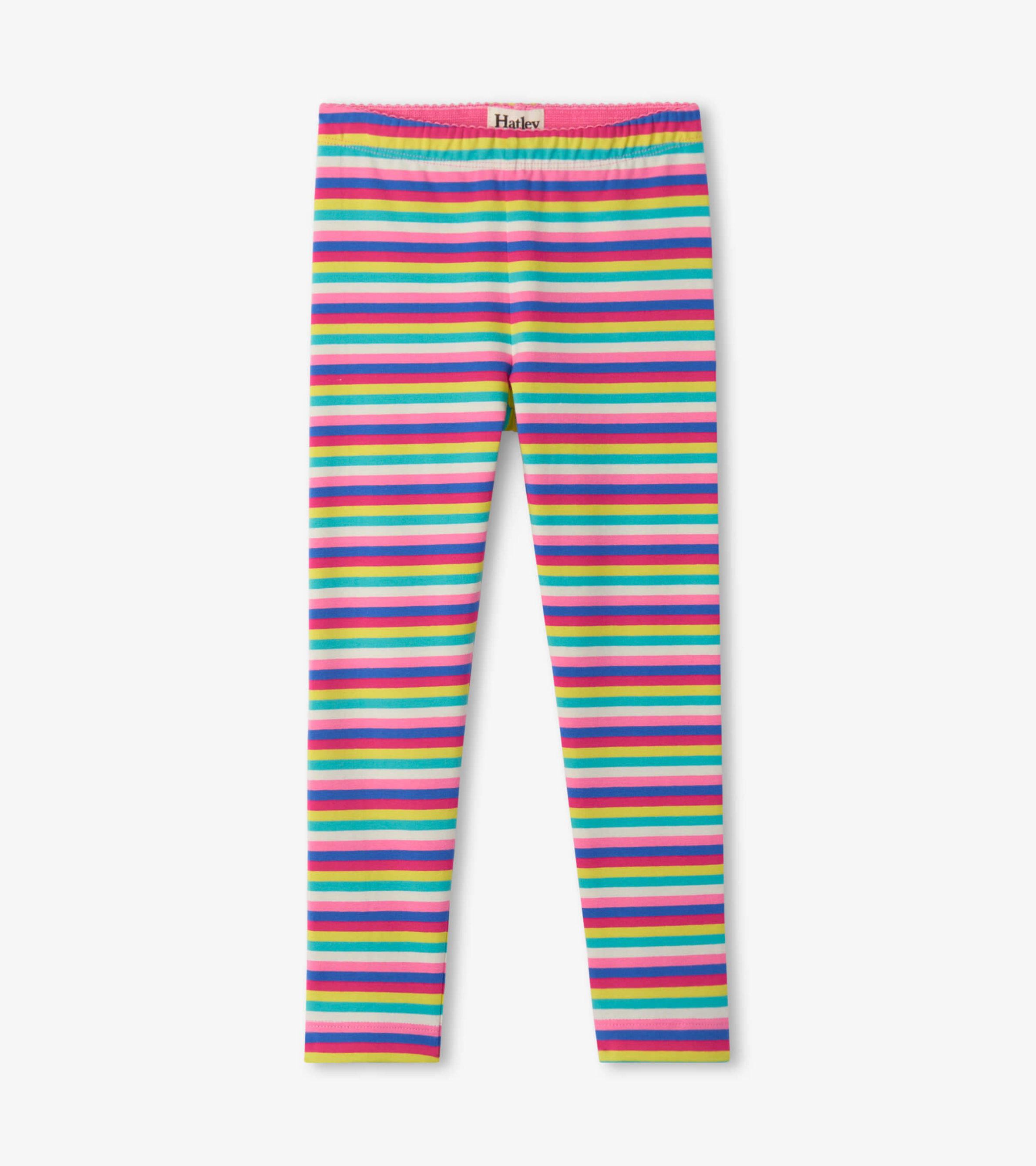 rainbow striped leggings