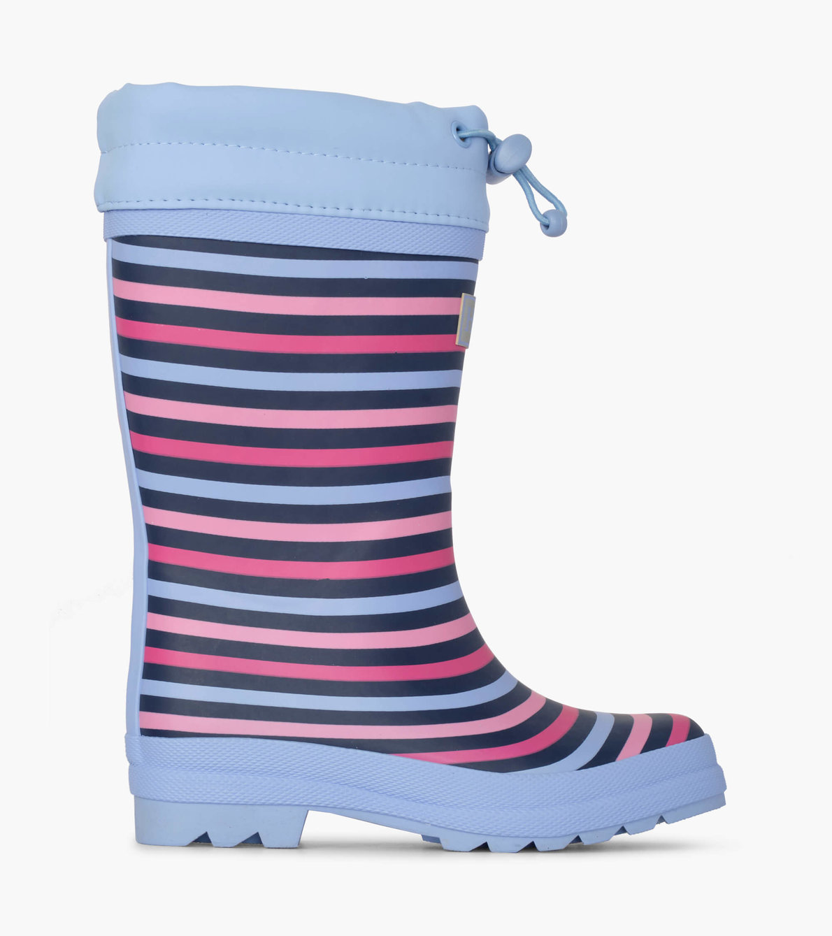 View larger image of Rainbow Stripe Sherpa Lined Rain Boots
