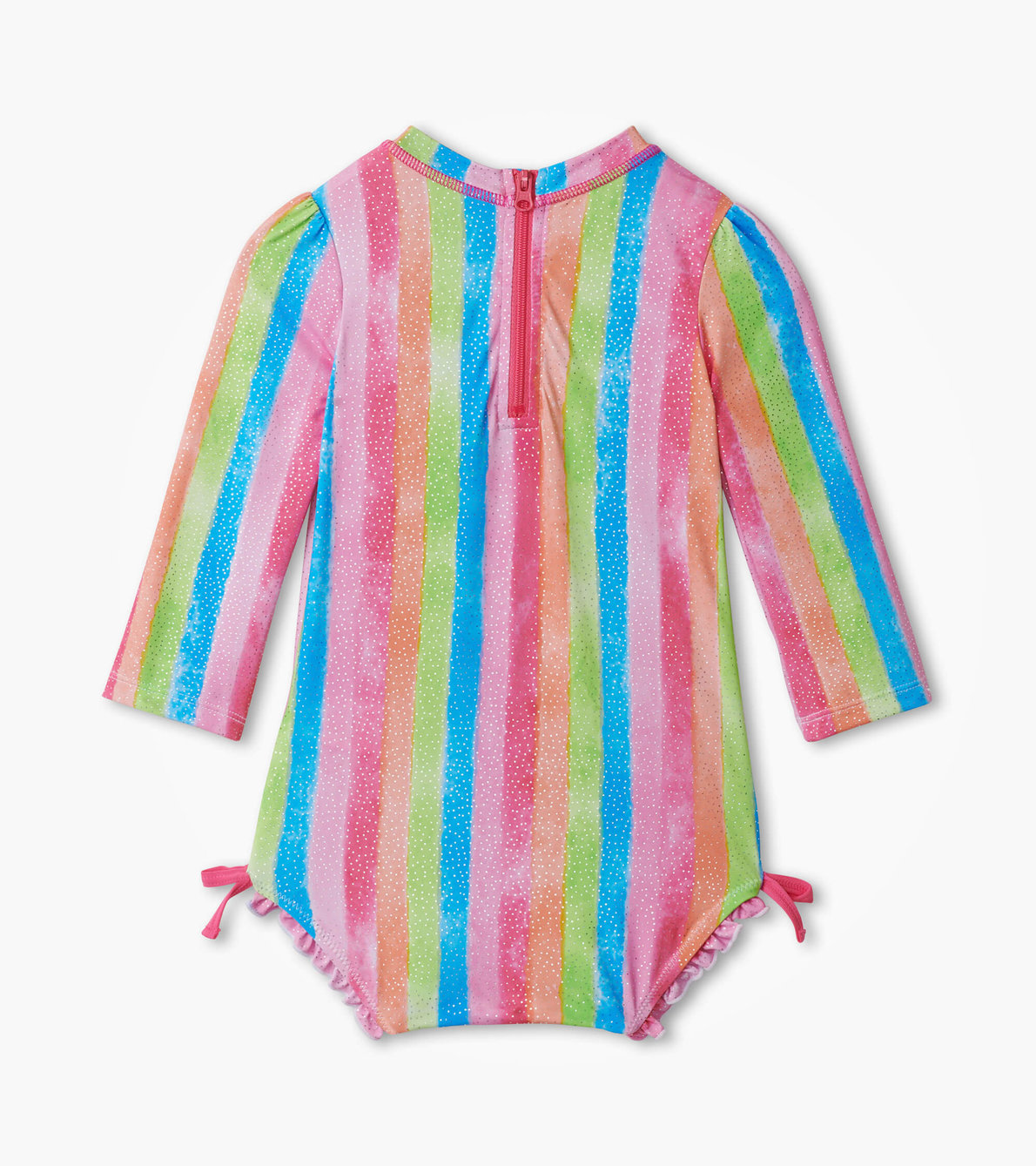 View larger image of Rainbow Stripes Baby Rashguard Swimsuit