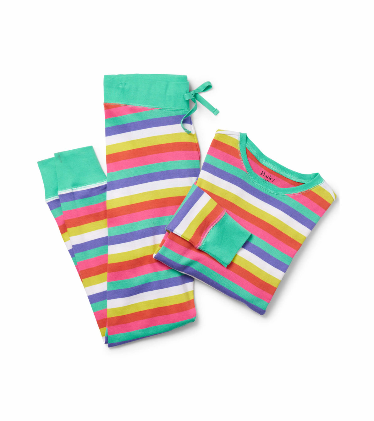 View larger image of Rainbow Stripes Organic Cotton Women's Pajama Set