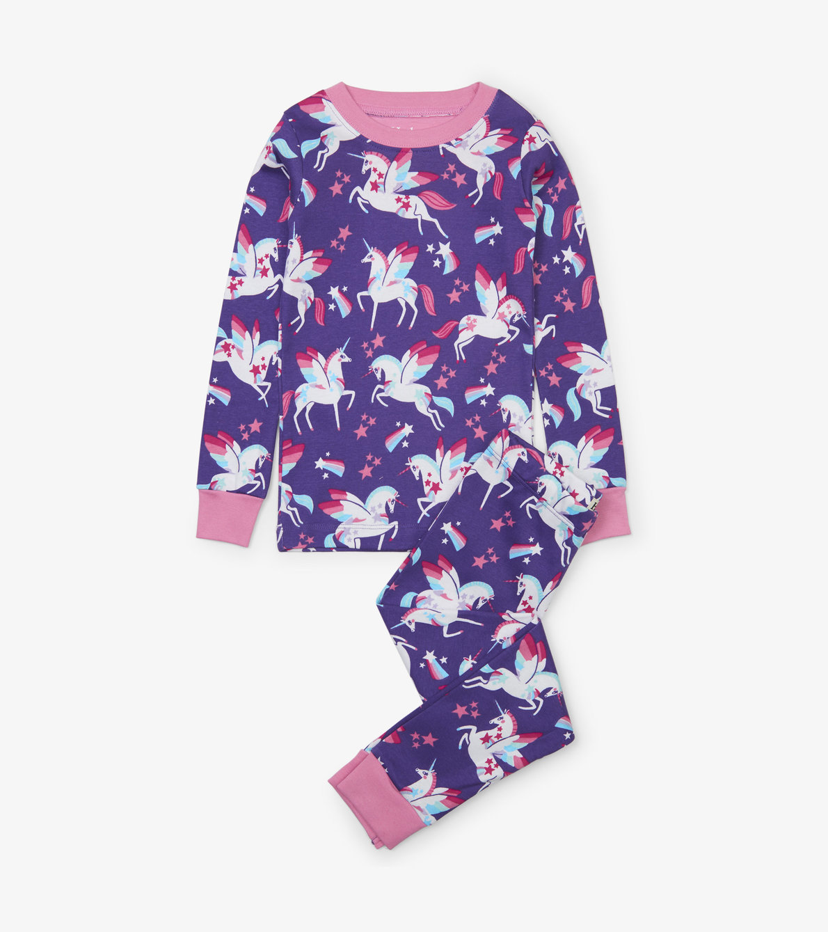 View larger image of Rainbow Winged Unicorns Pajama Set