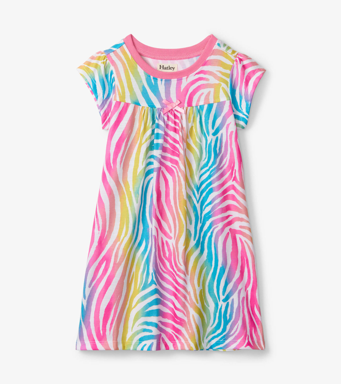 View larger image of Rainbow Zebra Short Sleeve Nightdress