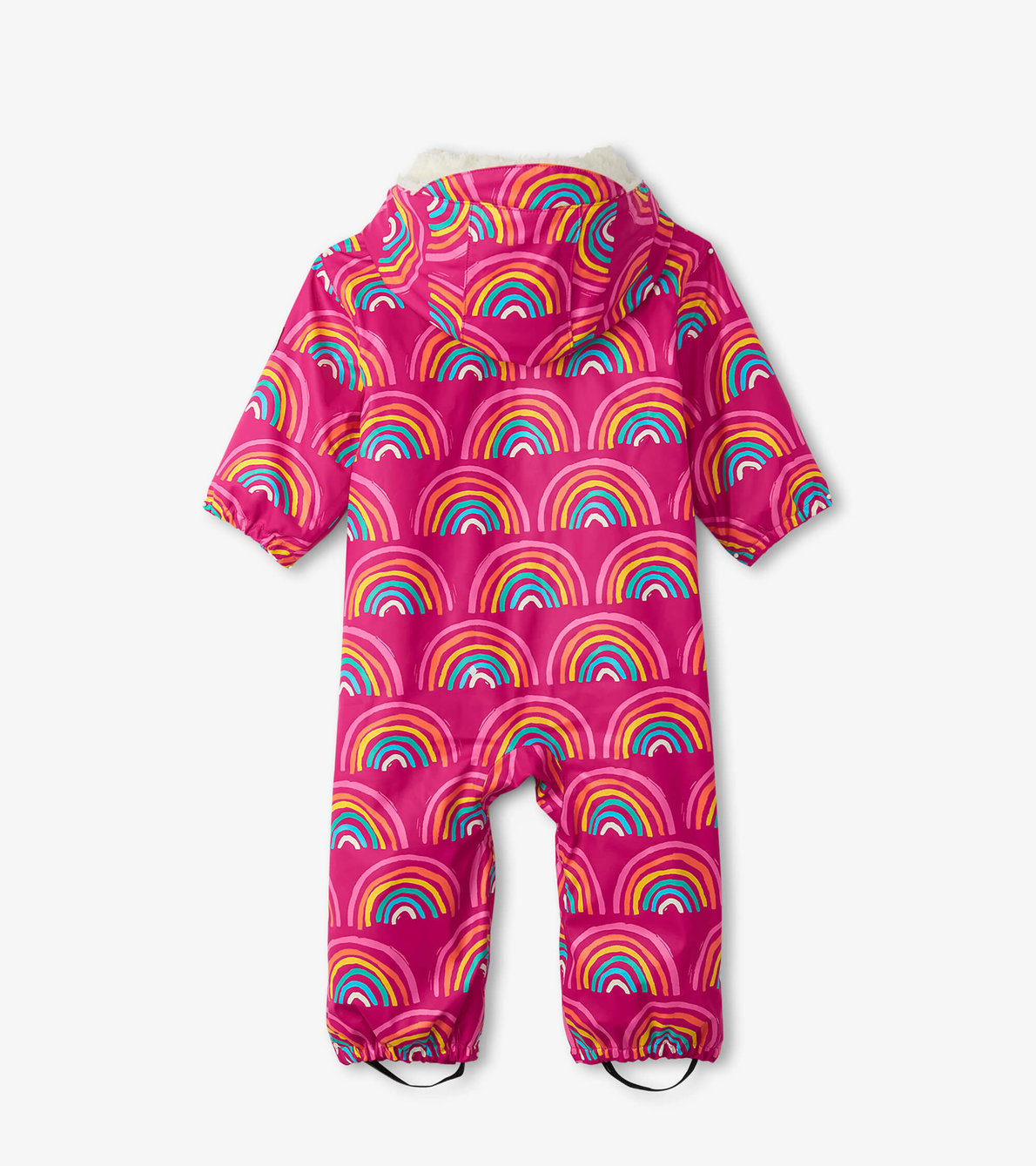 View larger image of Rainy Rainbows Sherpa Lined Baby Rain Suit