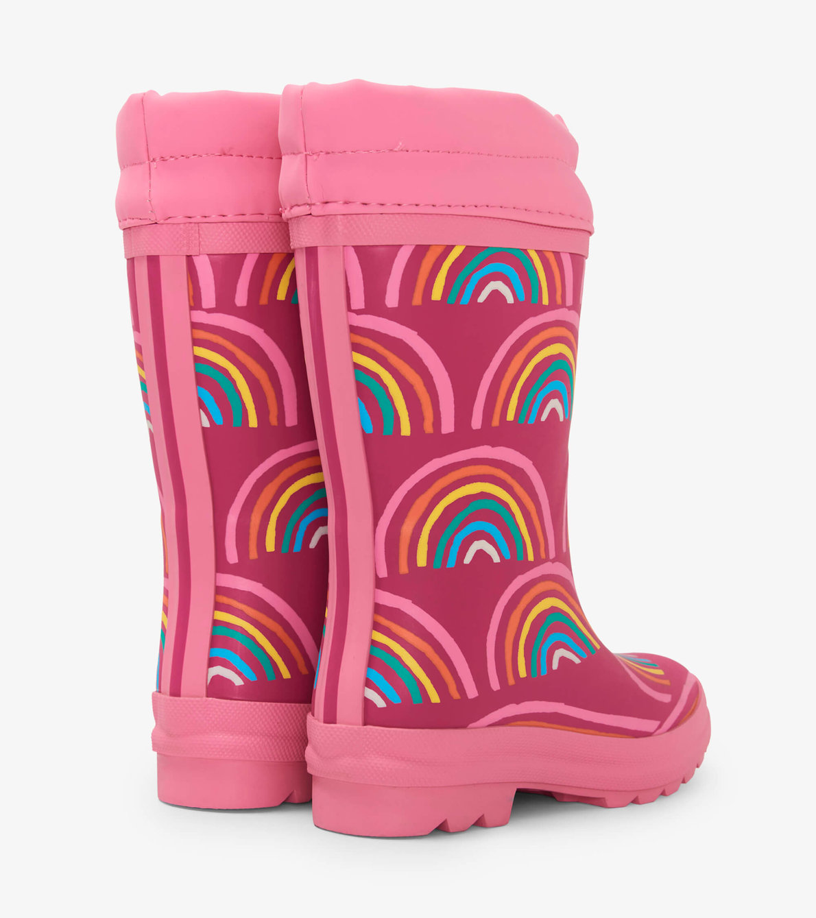 View larger image of Rainy Rainbows Sherpa Lined Rain Boots