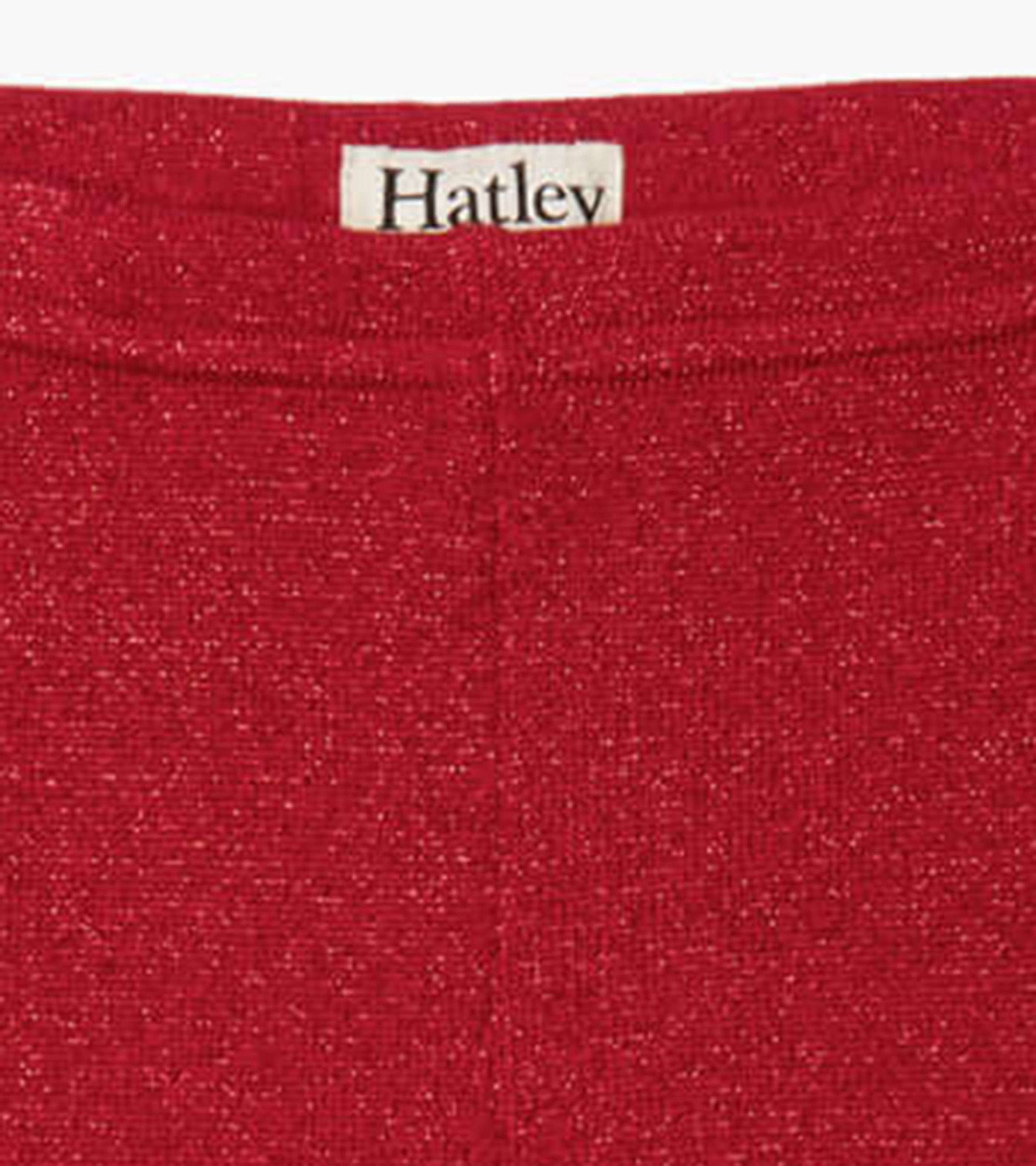 Girls Red Shimmer Knit Leggings - Hatley CA