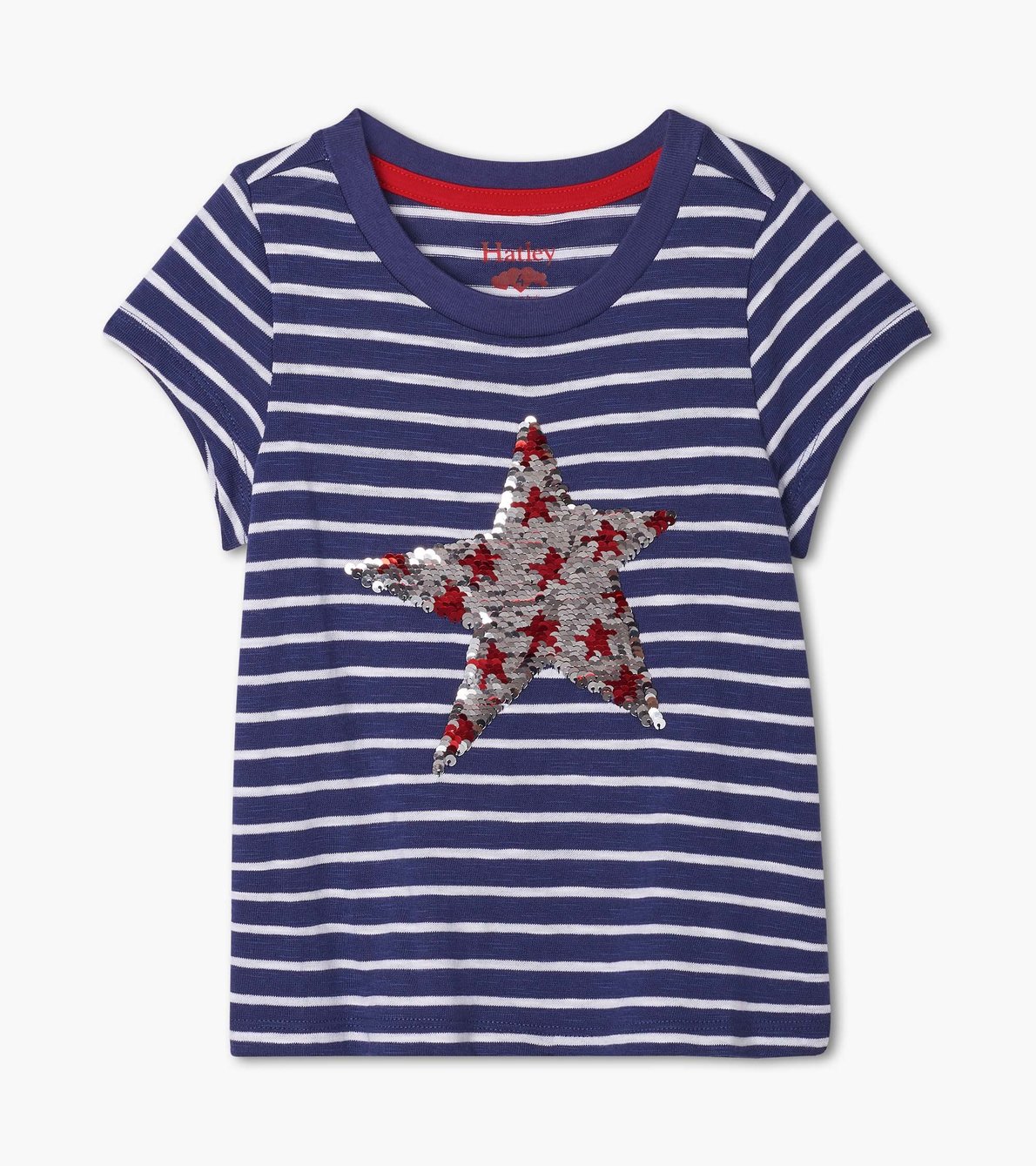 Agrandir l'image de T-shirt à paillettes réversibles – Étoile rouge
