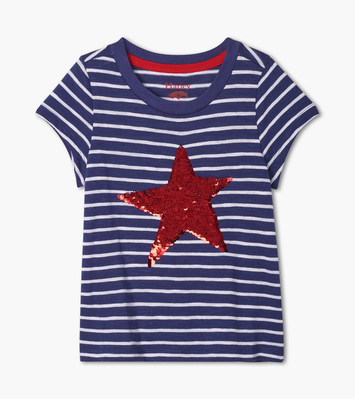 View larger image of Red Star Flip Sequins Graphic Tee