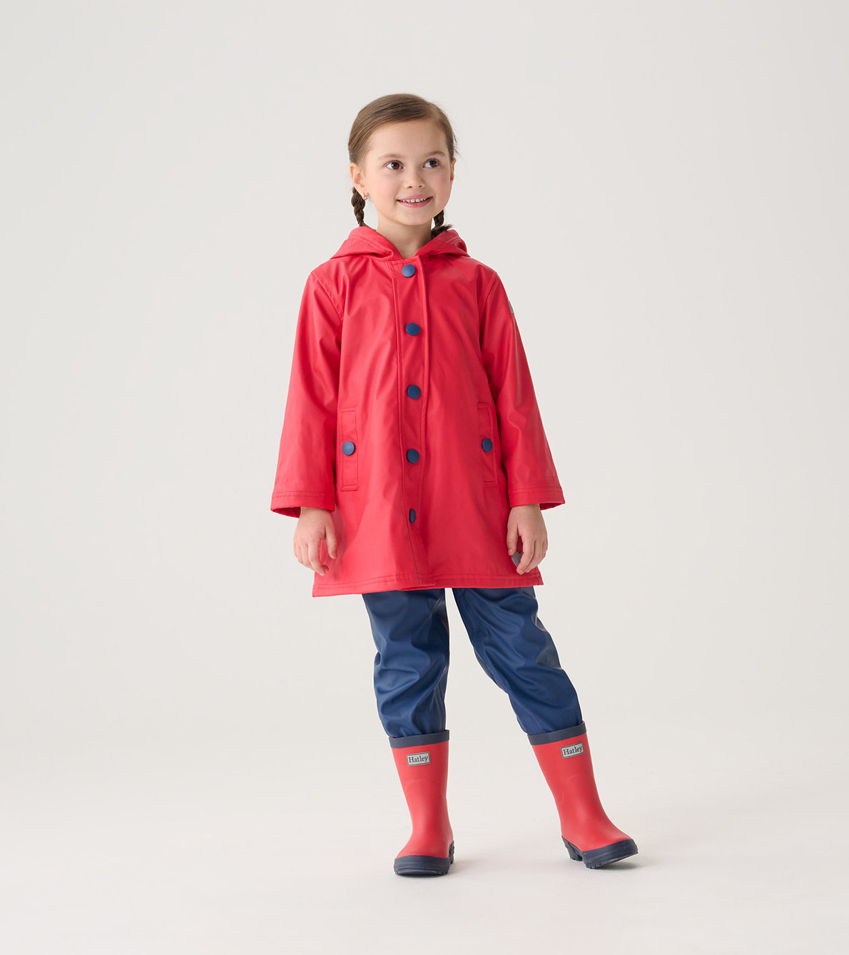 View larger image of Red & Navy Kids Rain Jacket