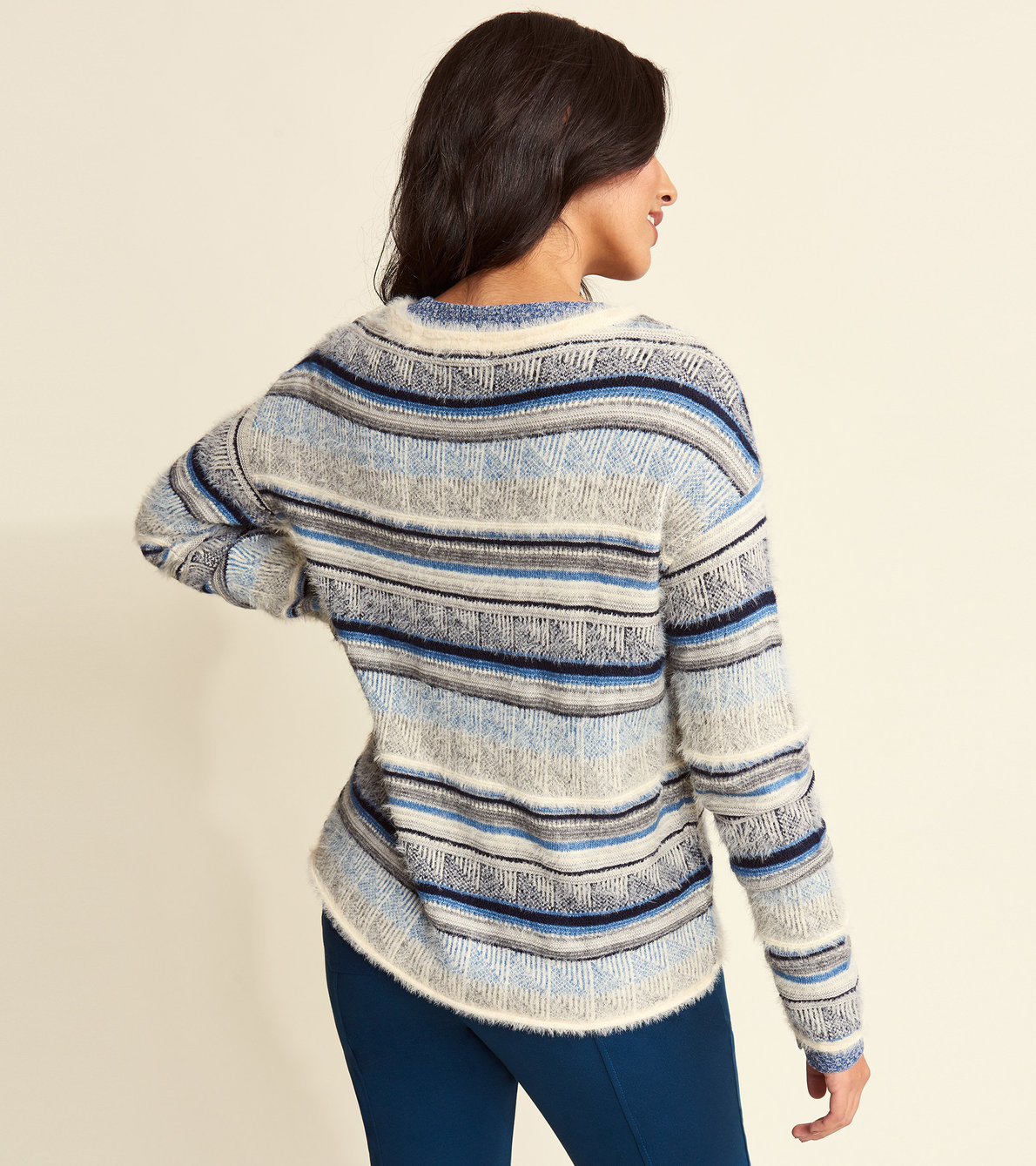 View larger image of Renee Sweater - Multi-Stripes