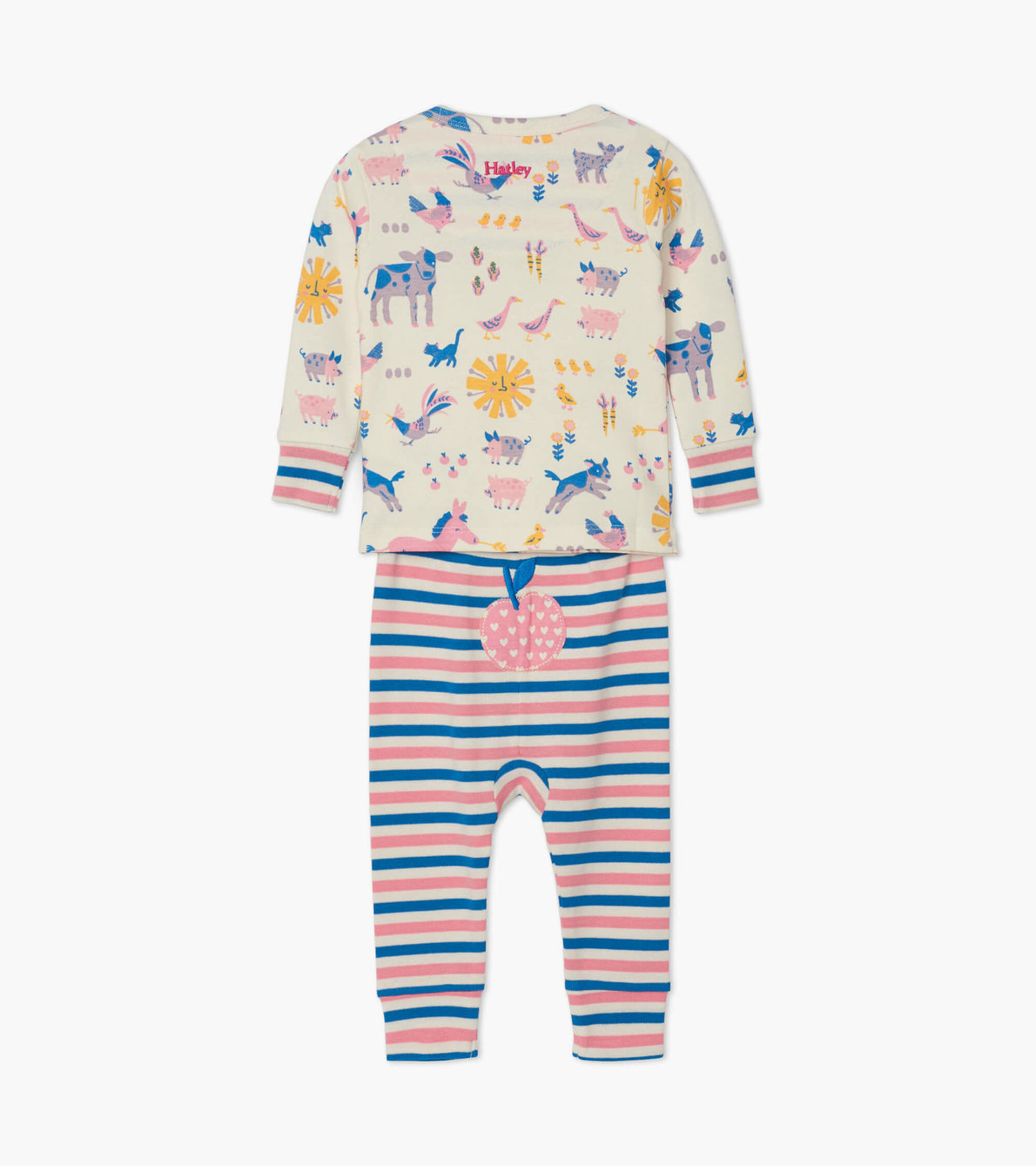 View larger image of Retro Farm Organic Cotton Baby Pajama Set