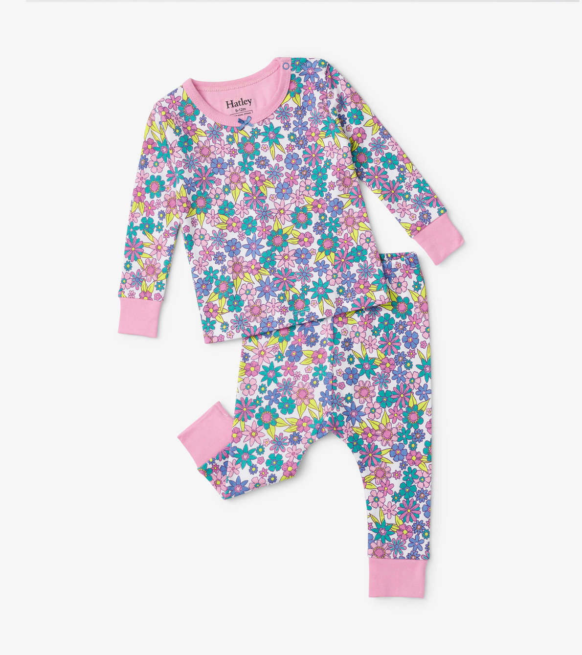 View larger image of Retro Floral Baby Pajama Set