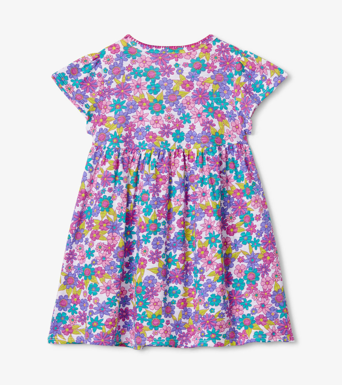 View larger image of Retro Floral Toddler Pocket Puff Dress
