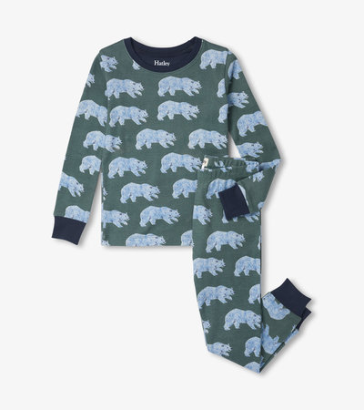 Roaming Bears Kids Organic Cotton Pajama Set