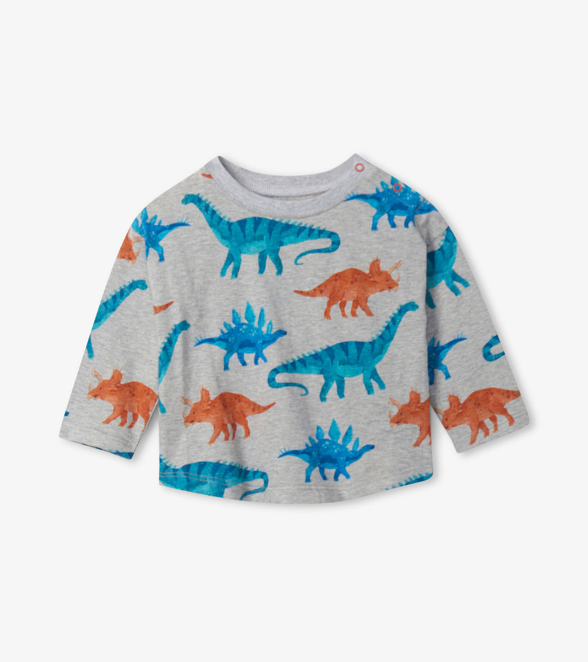 Agrandir l'image de T-shirt à manches longues pour bébé – Dinosaures en balade