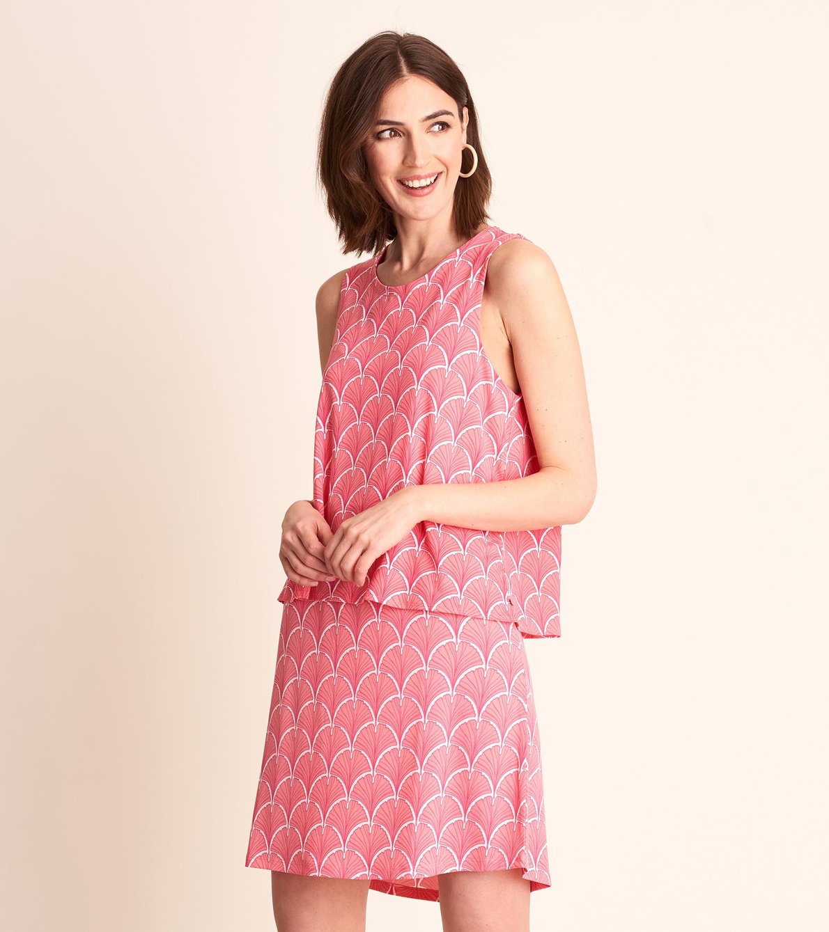 View larger image of Roberta Dress - Coral Fans
