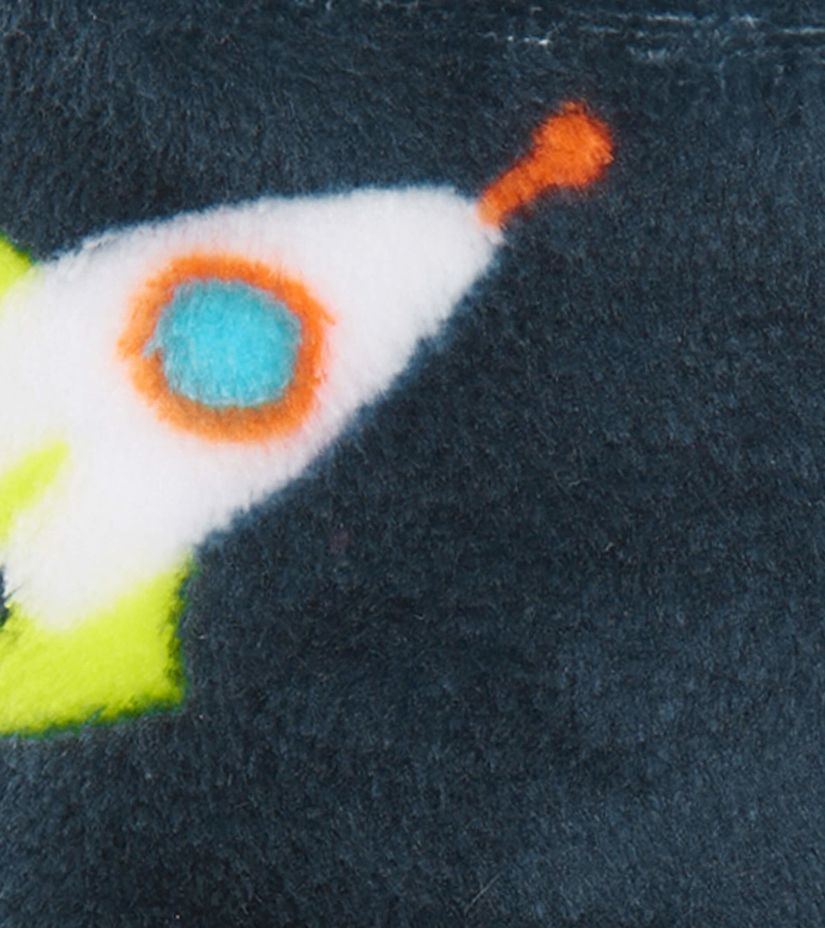 Agrandir l'image de Pantoufles en molleton pour enfant – Voyage en fusée