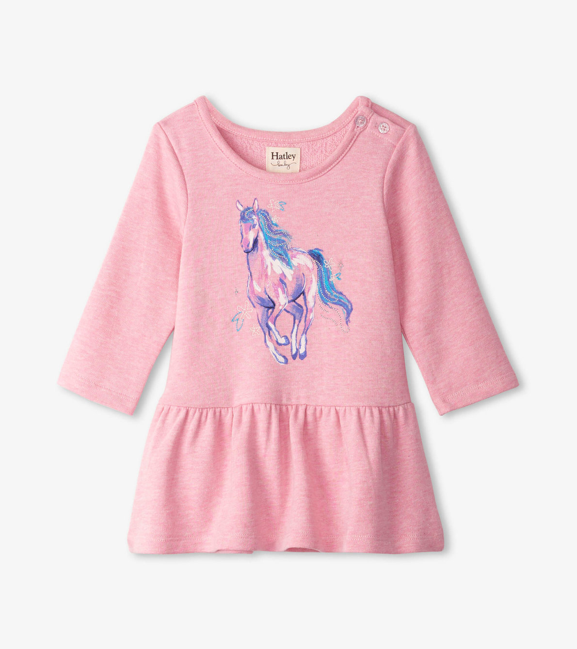 View larger image of Running Horse Baby Flounce Dress