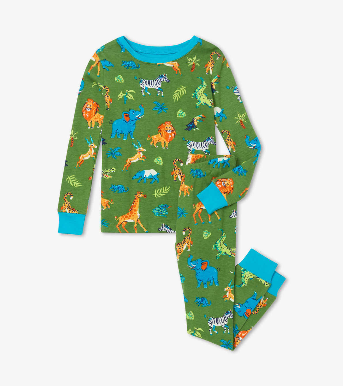 View larger image of Safari Adventure Organic Cotton Pajama Set
