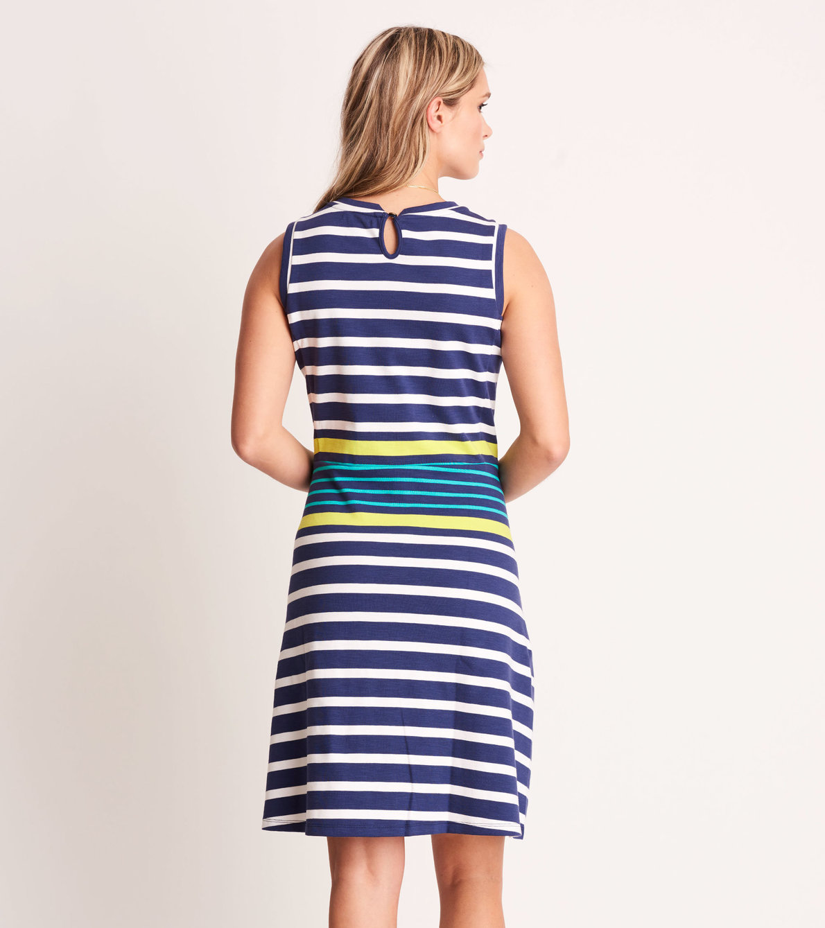 View larger image of Sarah Dress - Navy Stripes