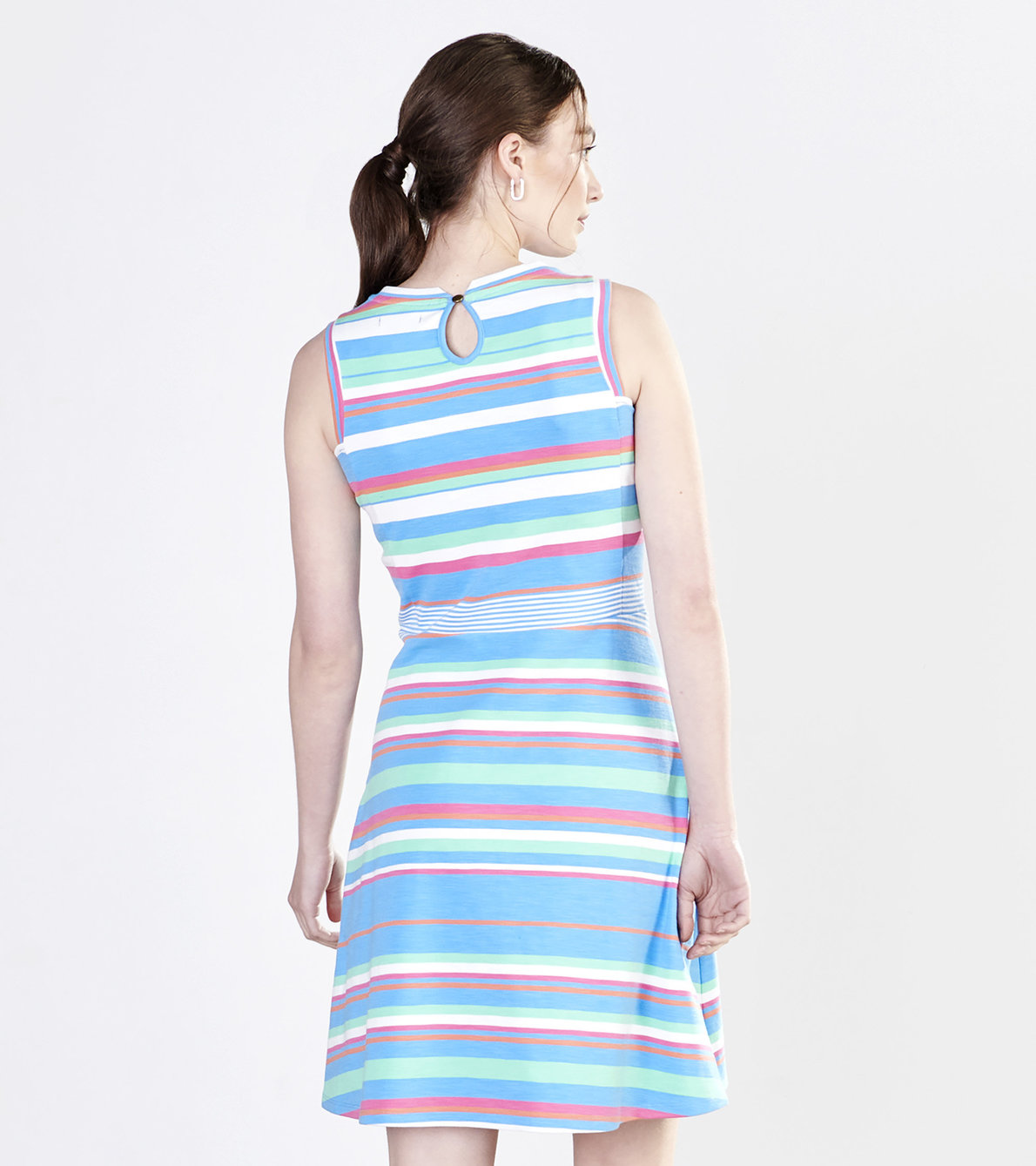 View larger image of Sarah Dress - Wild Garden Stripes