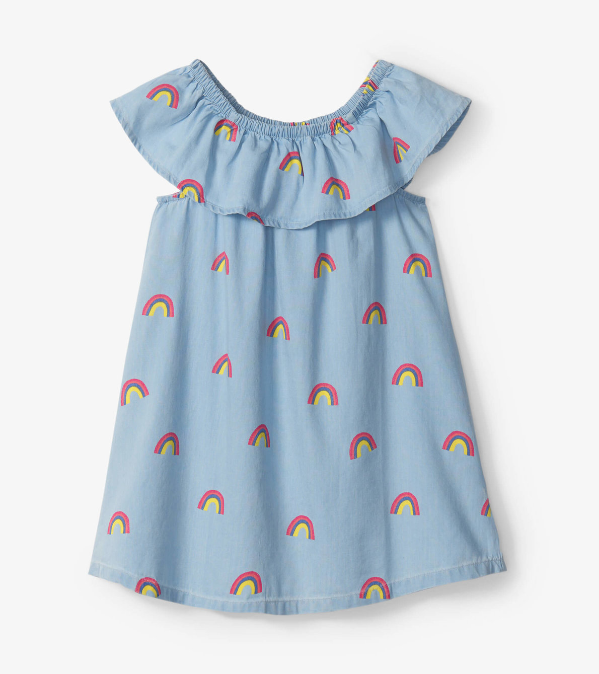 View larger image of Scattered Rainbows Toddler Ruffle A-Line Dress