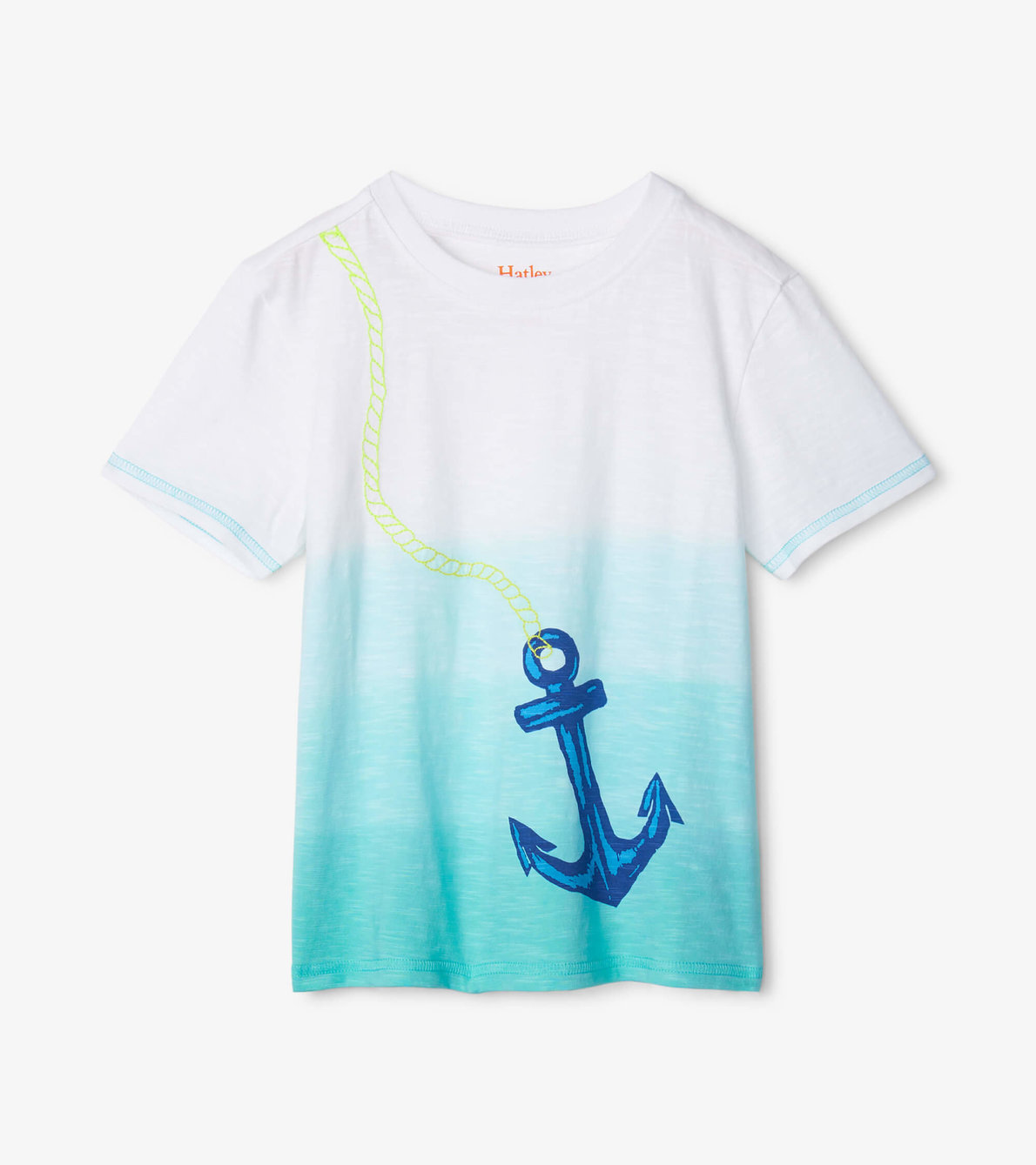 Agrandir l'image de T-shirt à imprimé – Dégradé bleu de mer