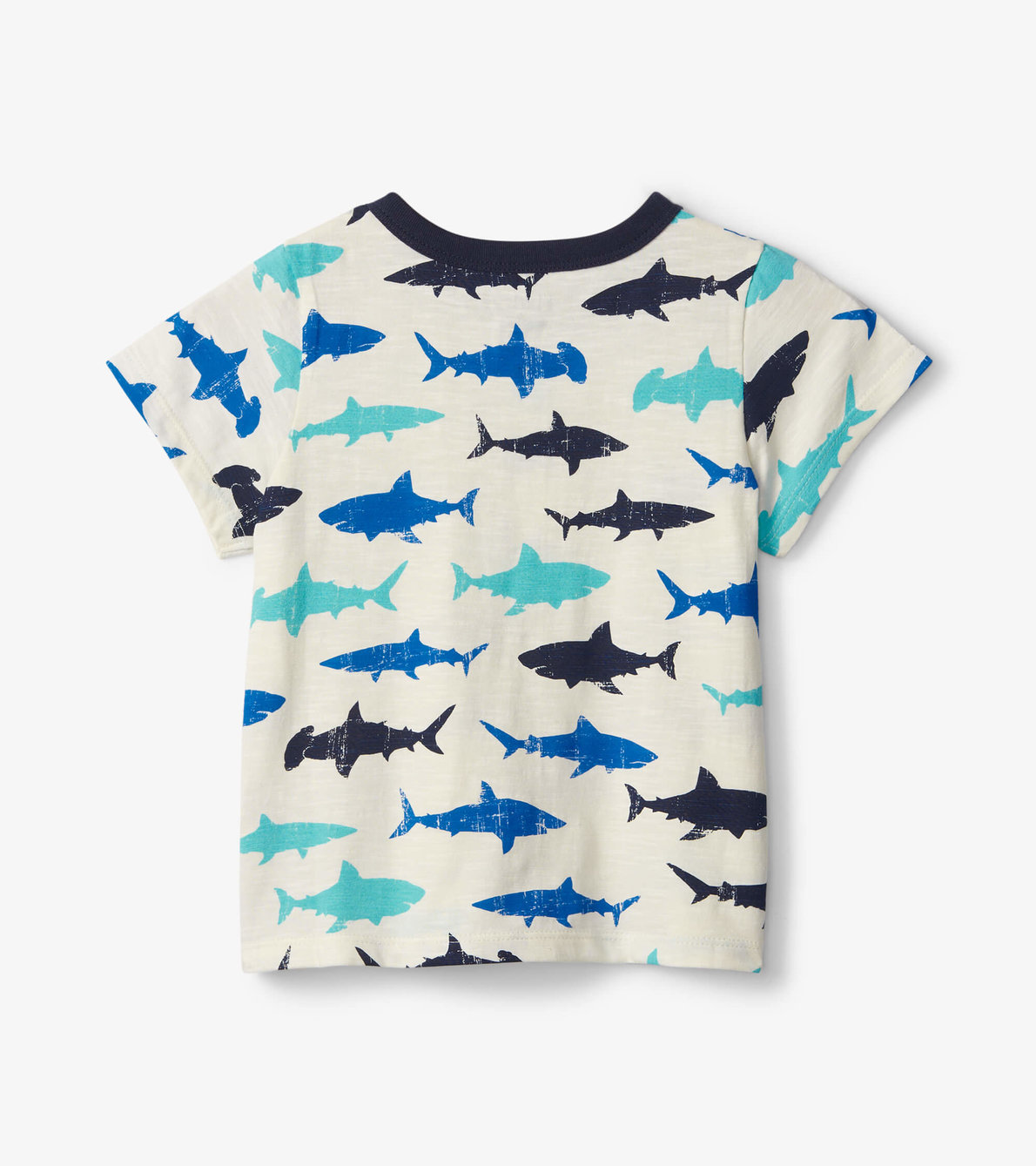 Agrandir l'image de T-shirt Henley pour bébé – Requins des mers