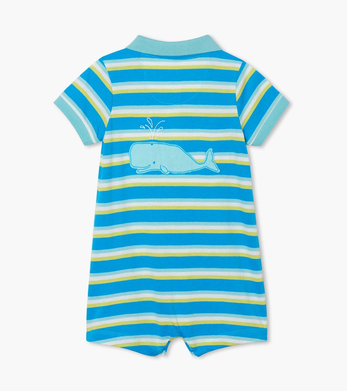 View larger image of Sea Stripes Baby Polo Romper