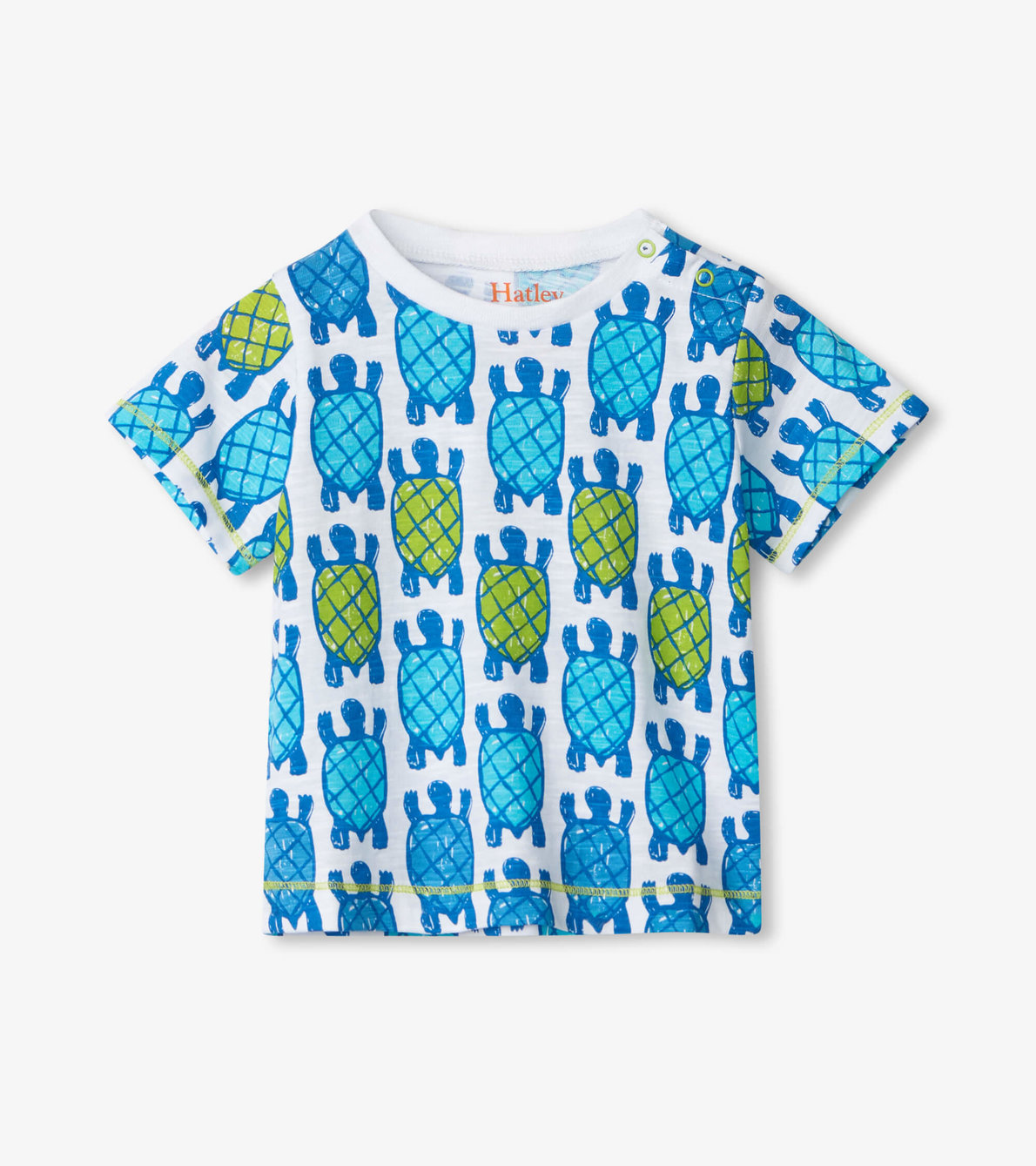 Agrandir l'image de T-shirt à imprimé pour bébé – Tortues de mer