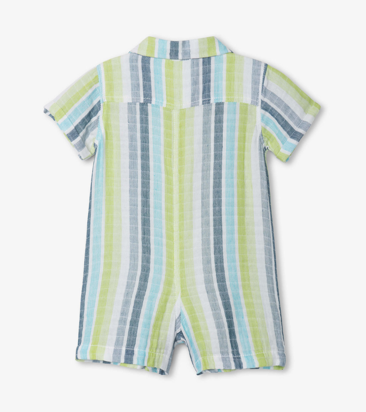 View larger image of Seaside Stripe Baby Woven Romper