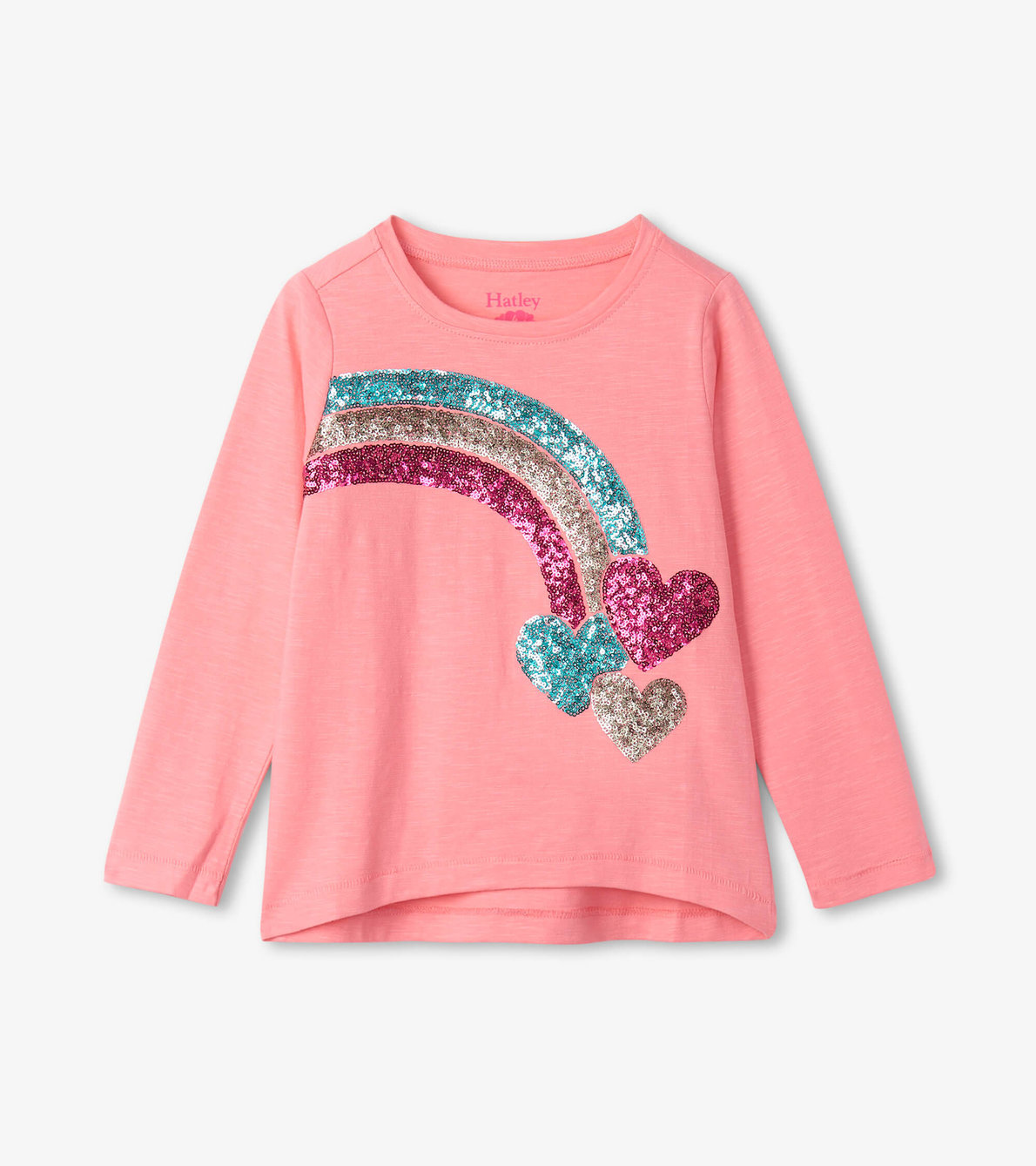 View larger image of Sequin Rainbow Long Sleeve Tee