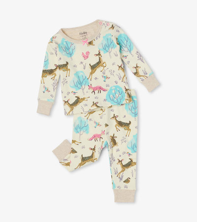 Serene Forest Organic Cotton Baby Pajama Set