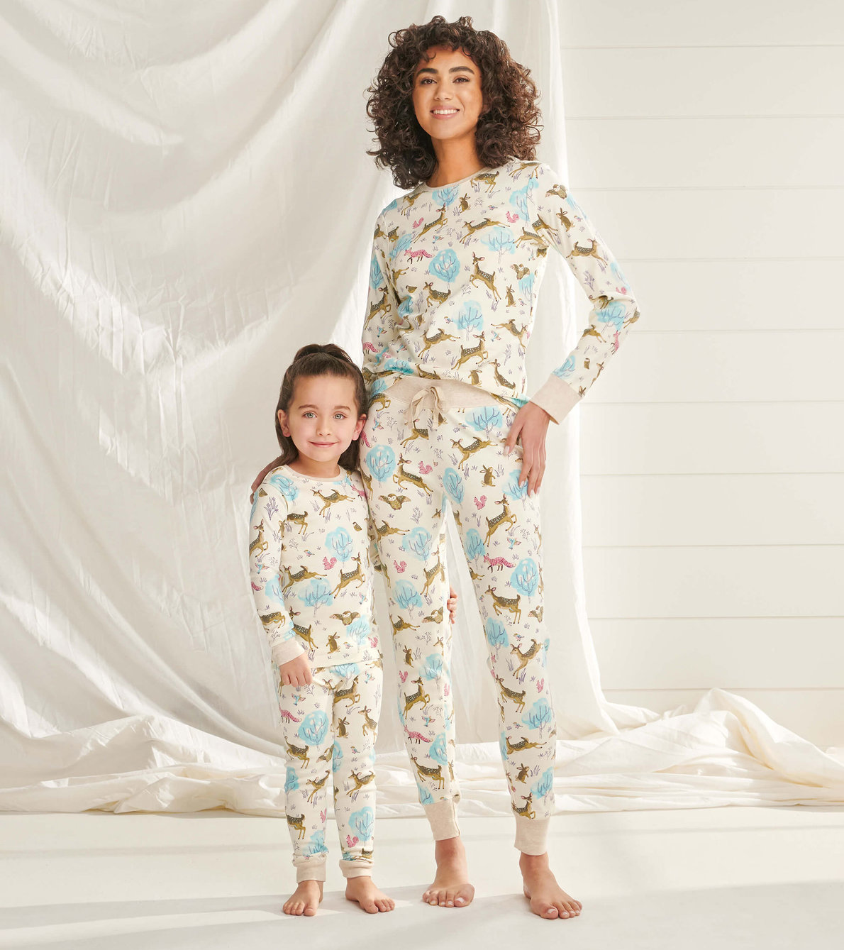 Agrandir l'image de Pyjama en coton biologique pour enfant – Forêt paisible