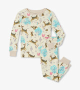 Serene Forest Organic Cotton Kids Pajama Set