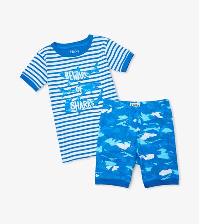 Shark Camo Organic Cotton Short Pajama Set
