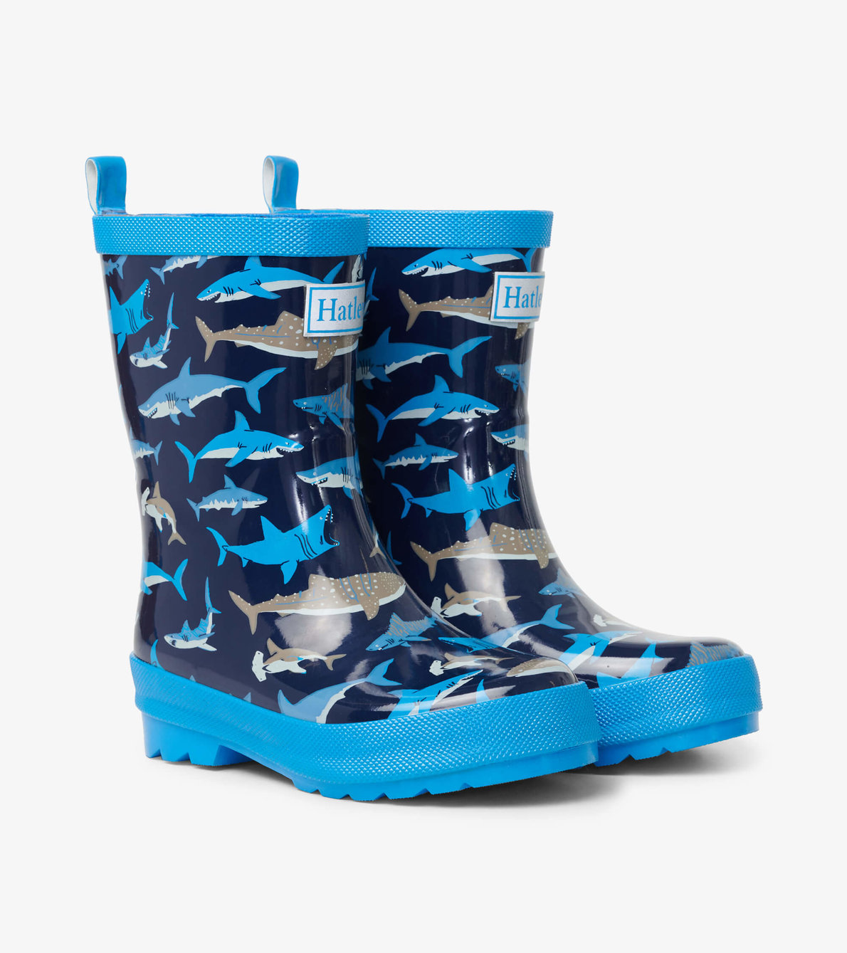 View larger image of Shark School Shiny Rain Boots
