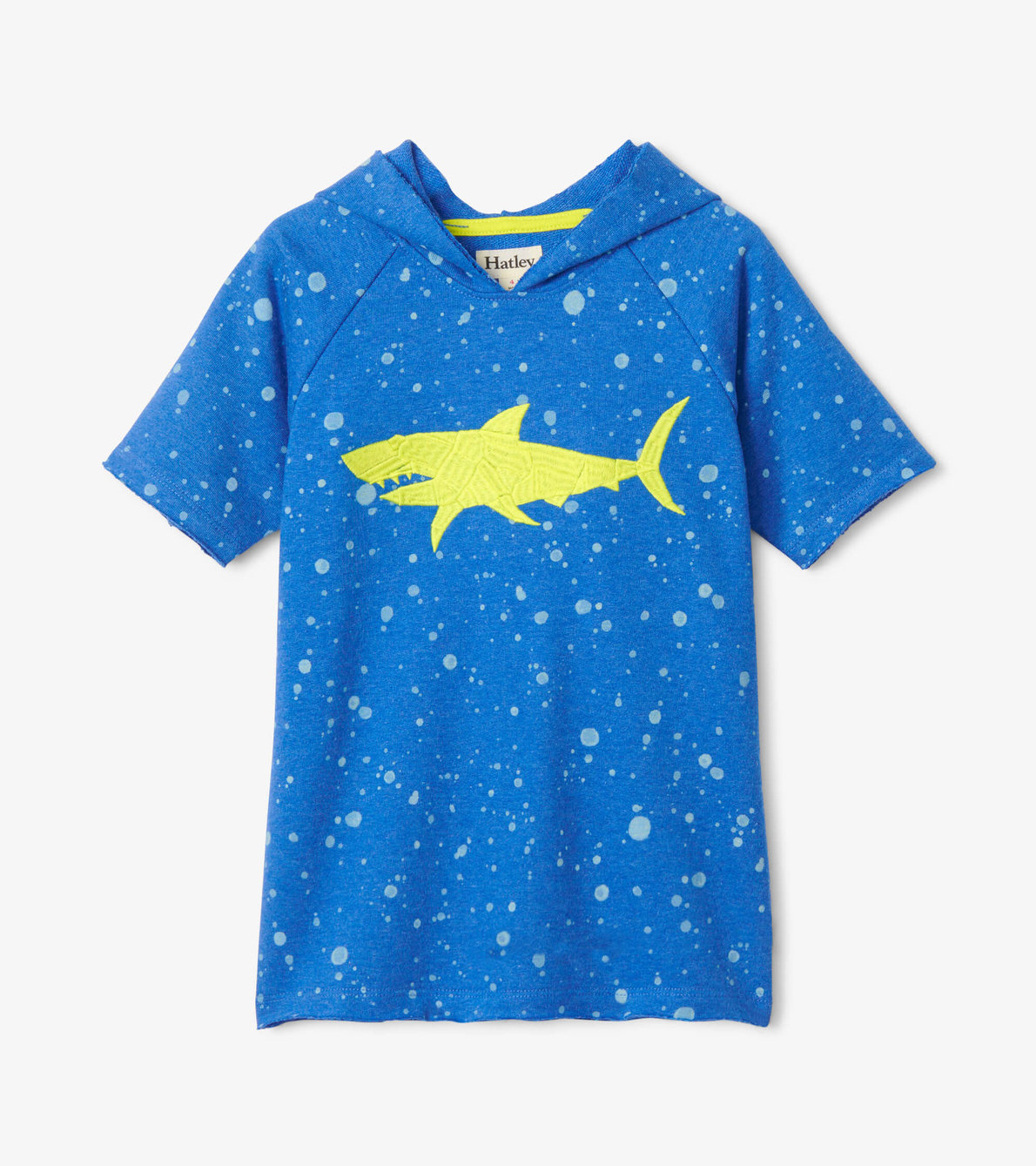 Agrandir l'image de T-shirt à manches raglan et à capuchon – Baignade de requin