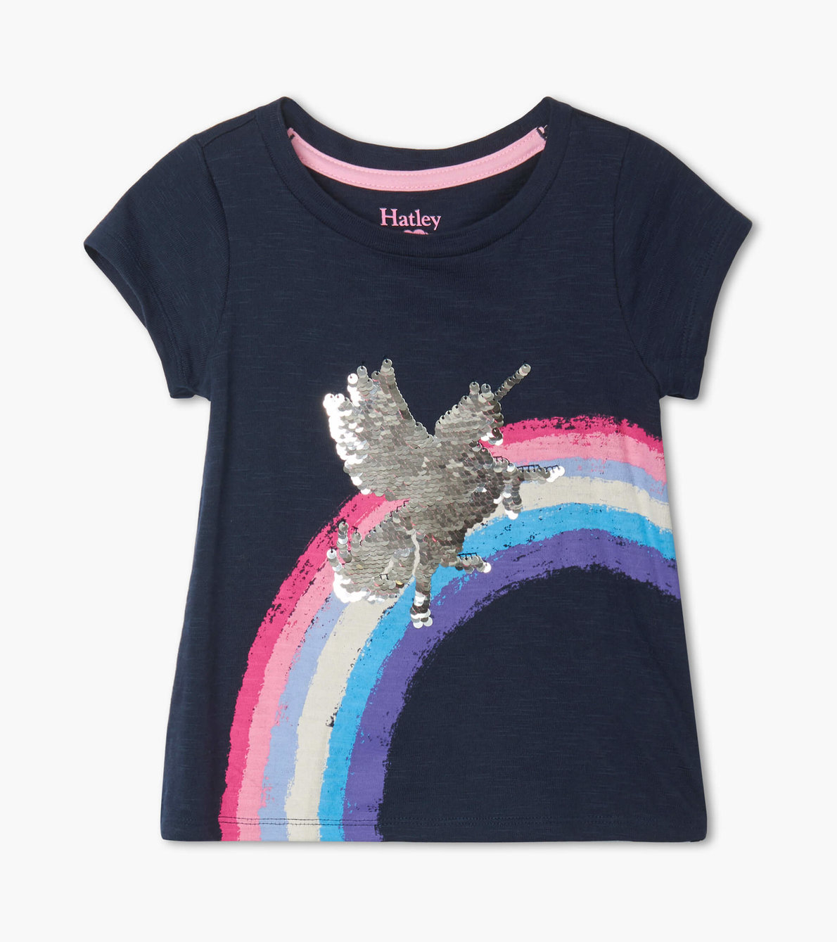 View larger image of Shimmer Unicorn Flip Sequin Tie Back Tee
