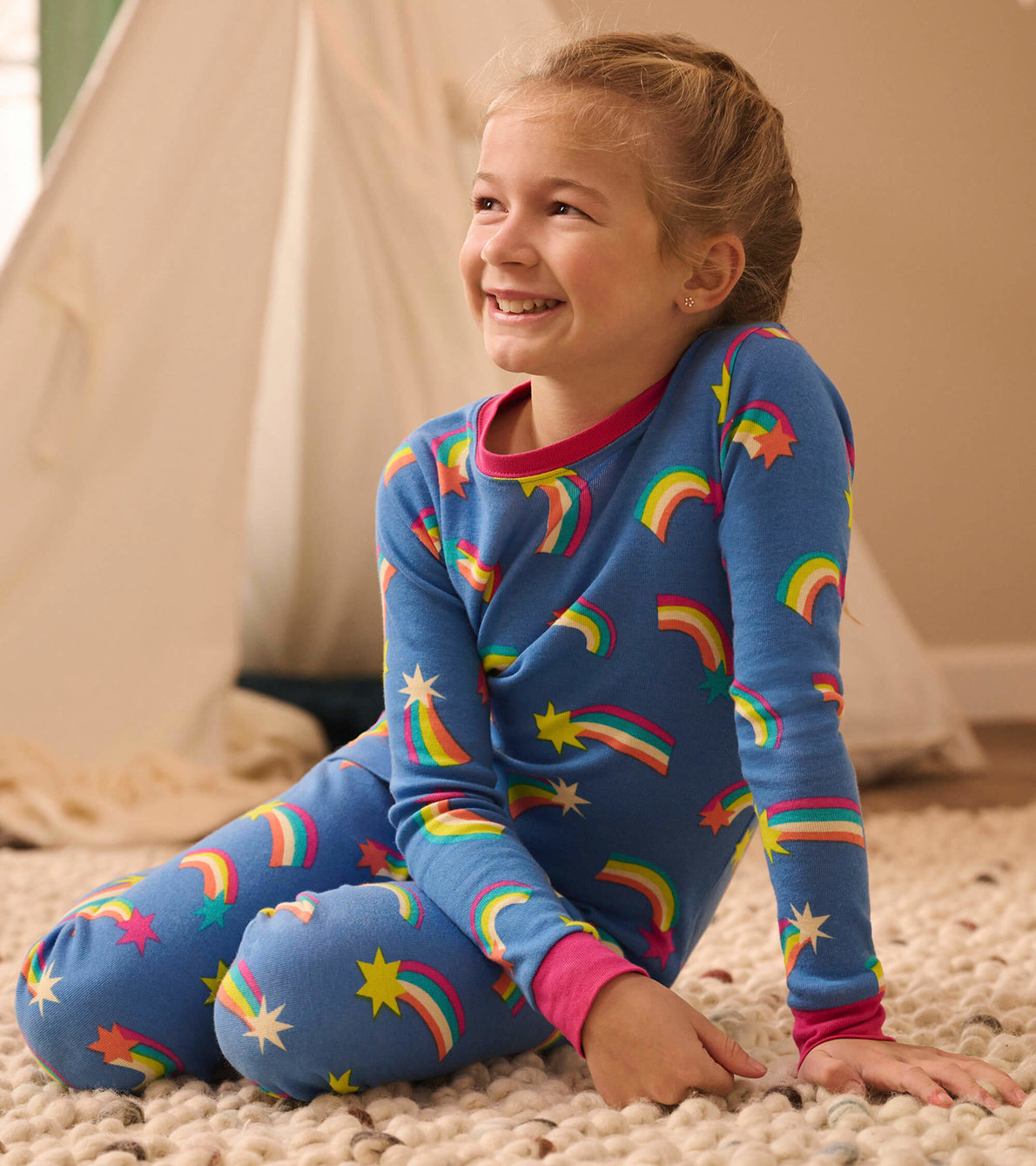 View larger image of Shooting Stars Kids Organic Cotton Pajama Set
