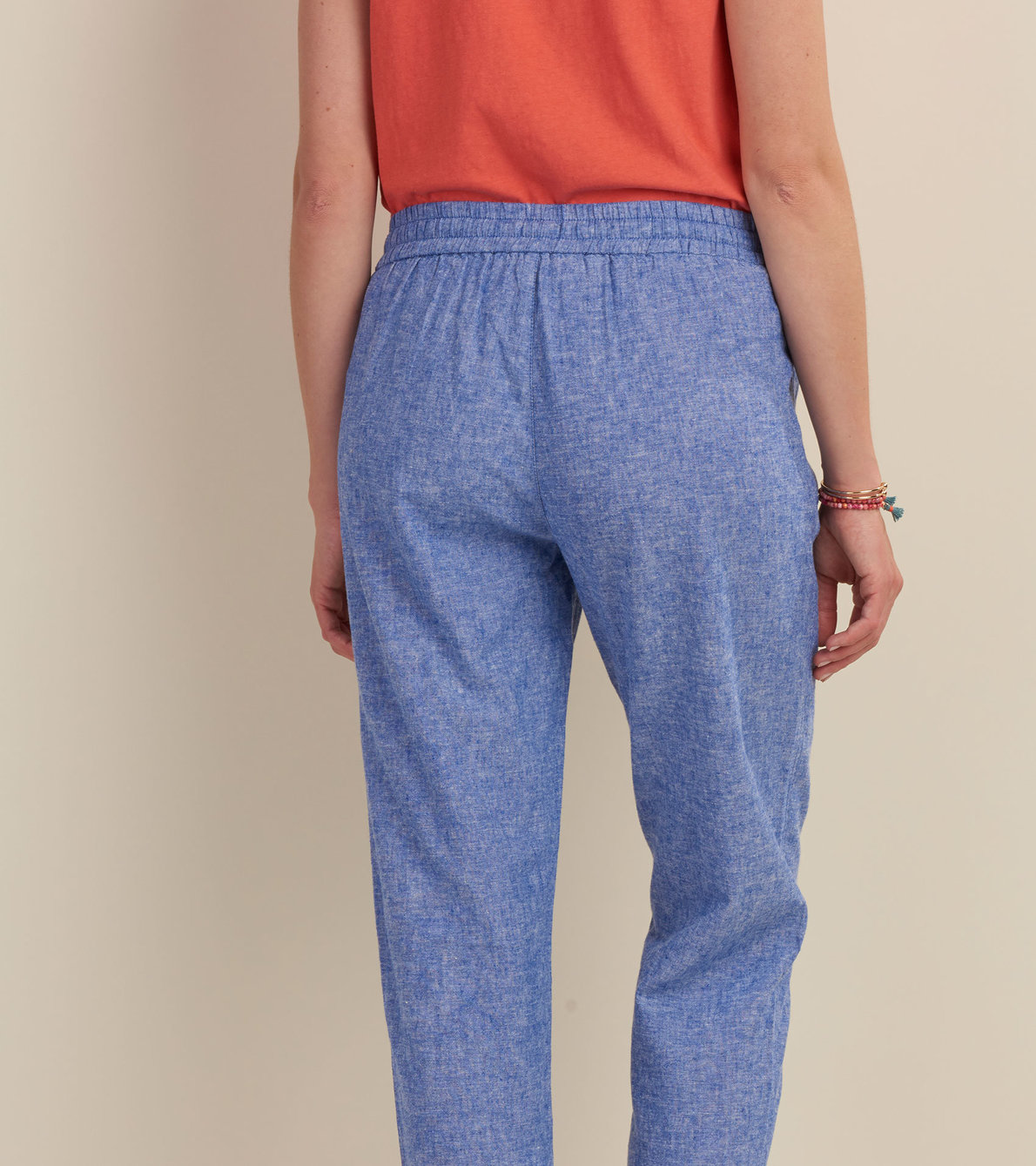 View larger image of Sierra Cotton Linen Pants - Chambray