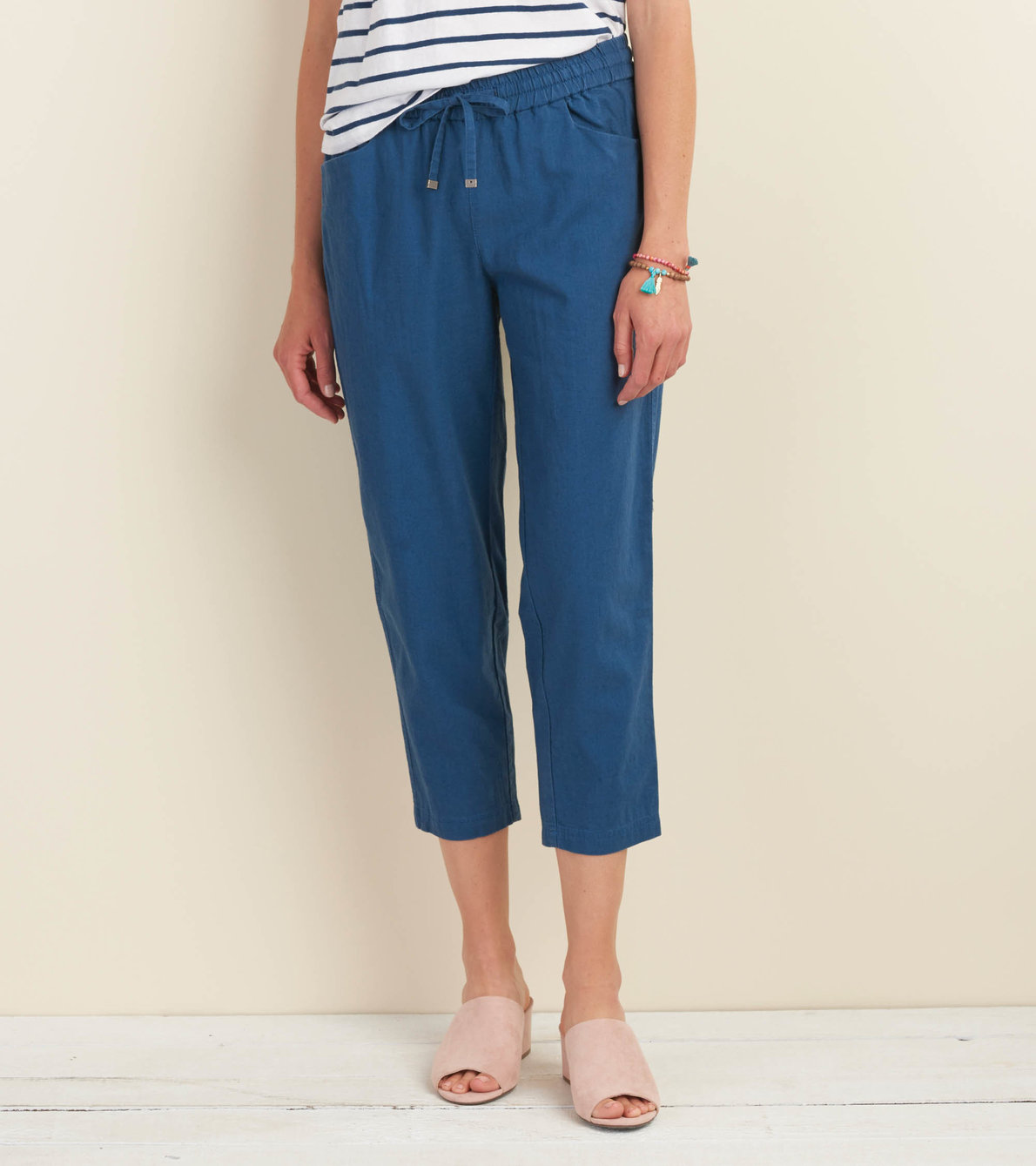 View larger image of Sierra Cotton Linen Pants - Navy