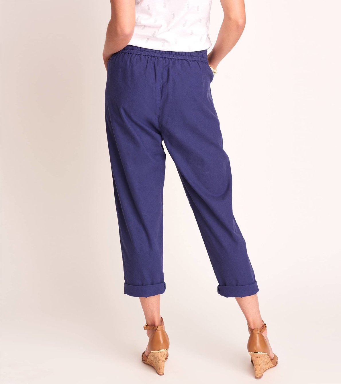 View larger image of Sierra Cotton Linen Pants - Patriot Blue