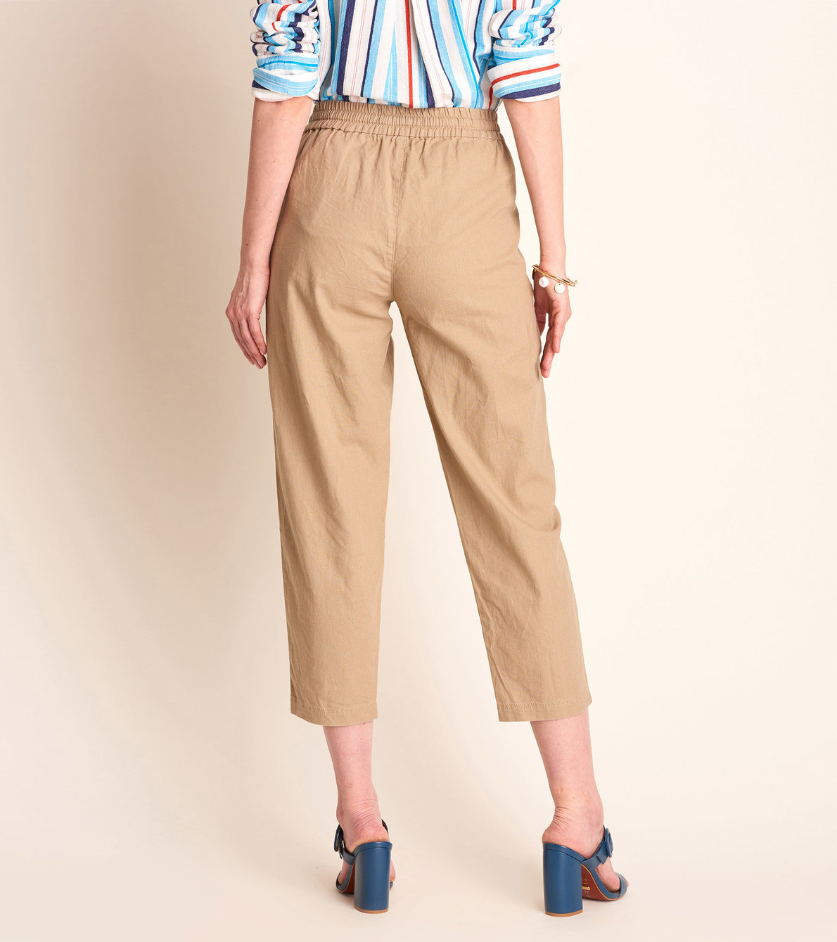 Agrandir l'image de Pantalon en lin et en coton Sierra – Sable