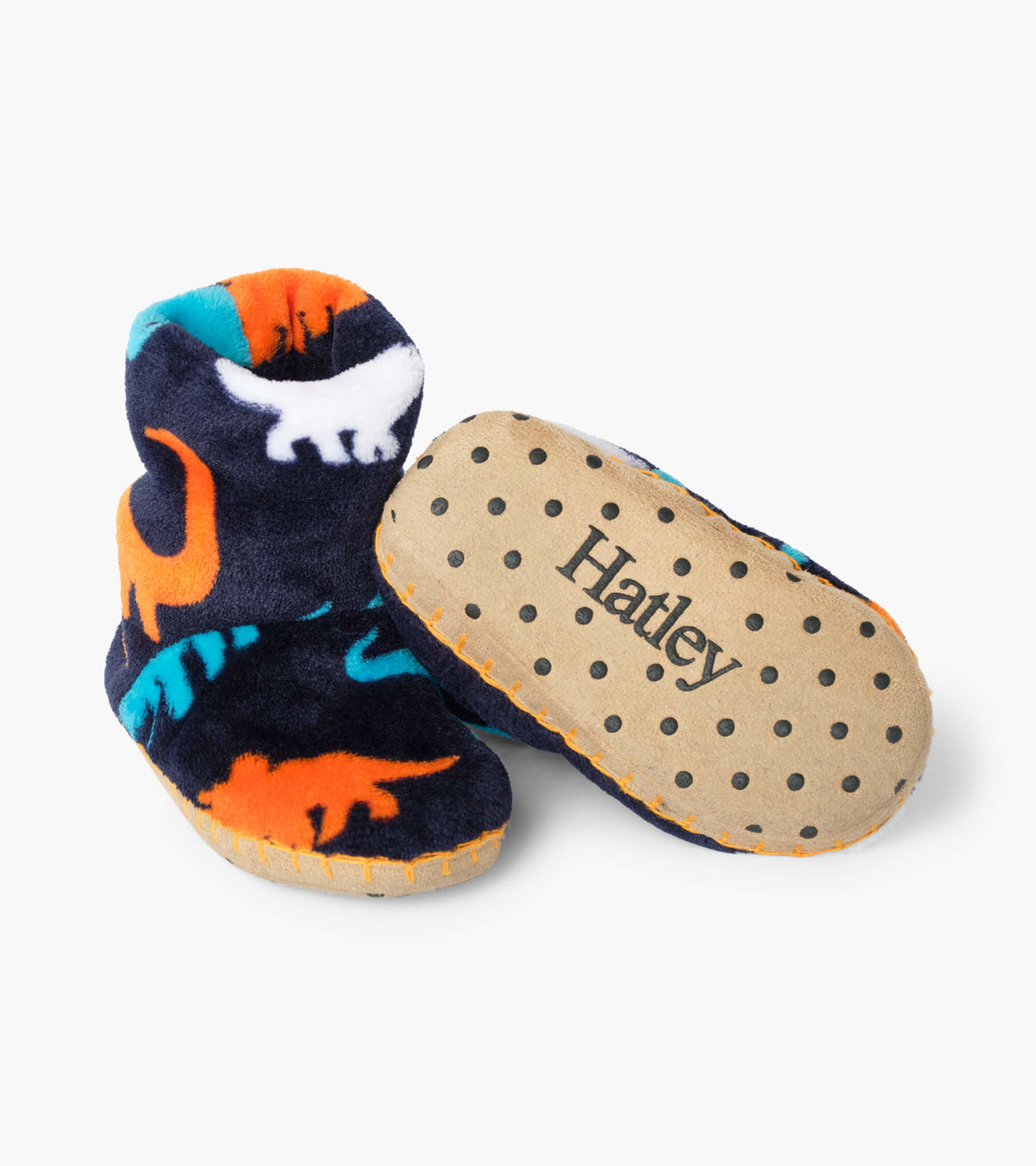 View larger image of Silhouette Dinos Fleece Slippers