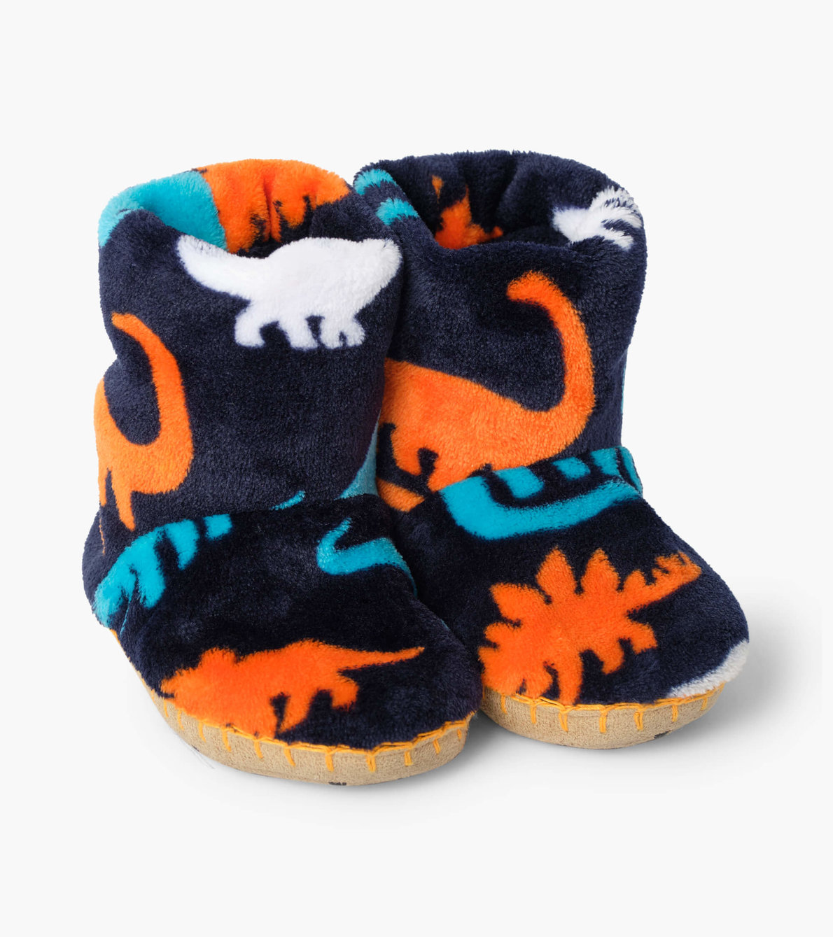 View larger image of Silhouette Dinos Fleece Slippers